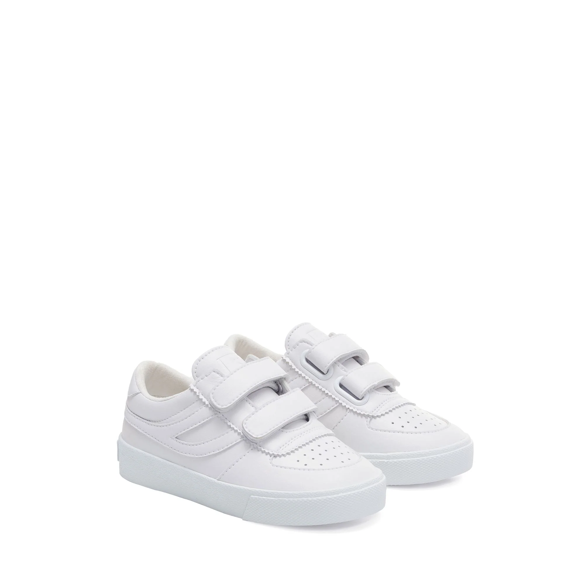 2846 KIDS SEATTLE STRAPS VEGAN MATERIAL - Sneakers - Low Cut - Kid unisex - TOTAL WHITE