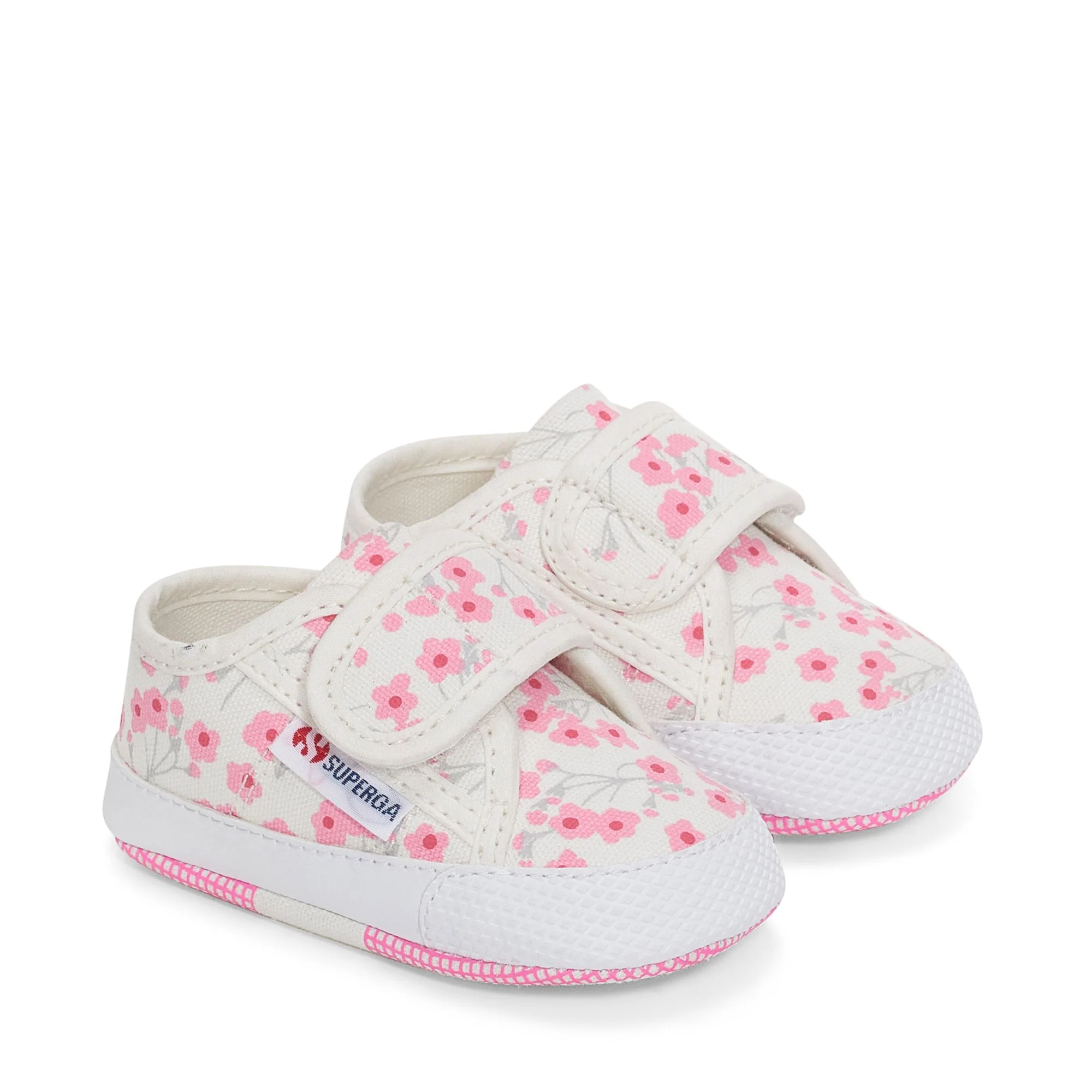4006 BABY STRAP CHERRY FLOWERS - Sneakers - Low Cut - Girl - WHITE AVORIO CHERRY FLOWERS