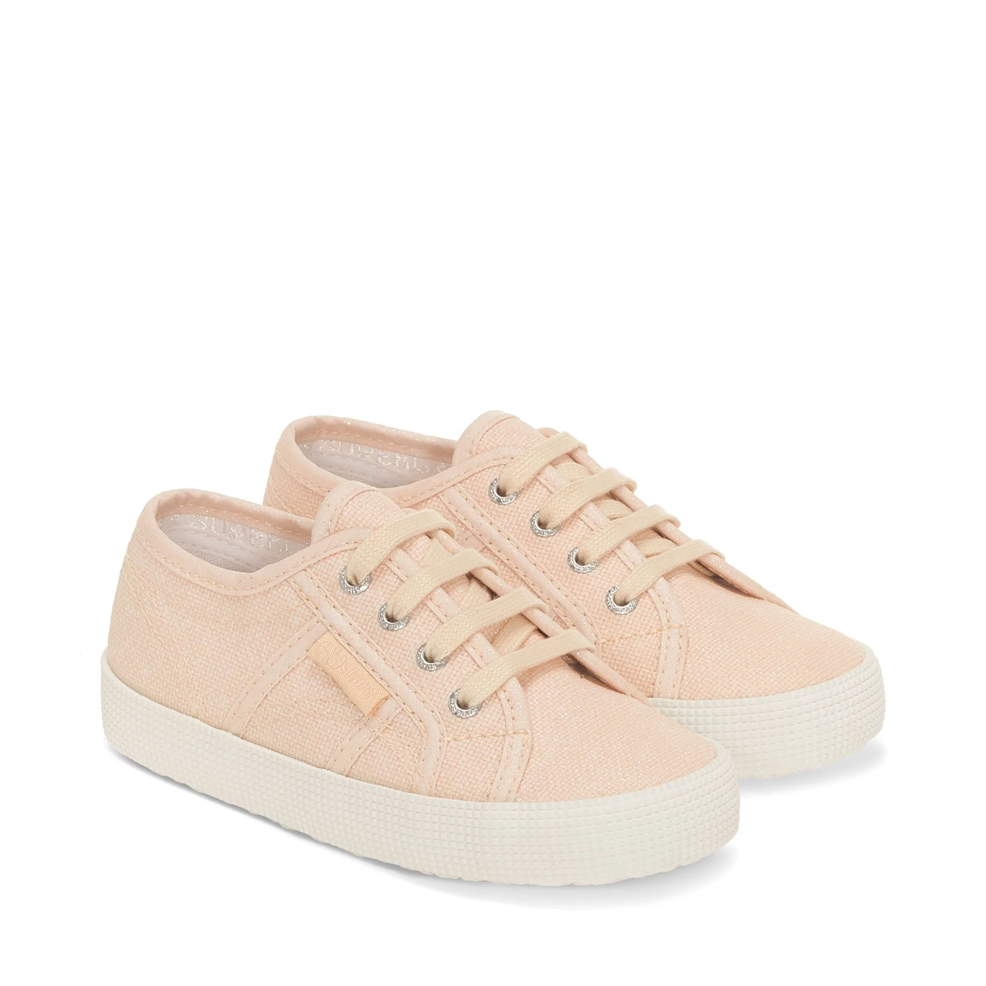 2750 KIDS EASYLITE GLITTER PEARL CANVAS - Le Superga - Sneaker - Girl - PINK PEACH GLITTER PEARL