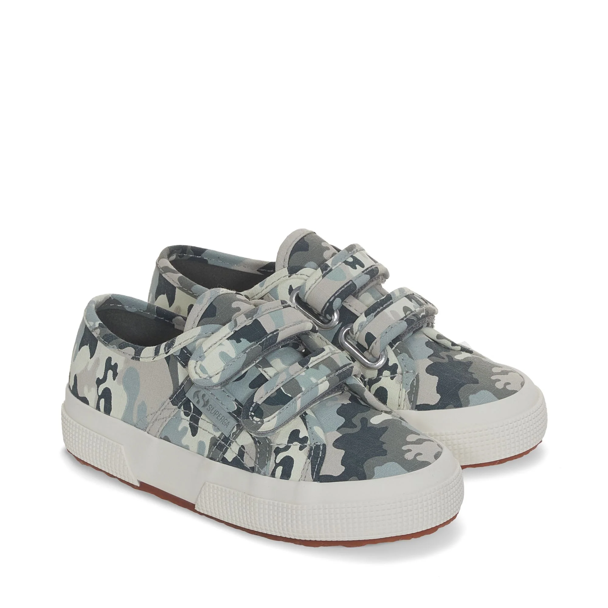 2750 KIDS STRAPS CAMO RIPSTOP - Le Superga - Sneaker - Kid unisex - GREY GREENISH CAMOUFLAGE