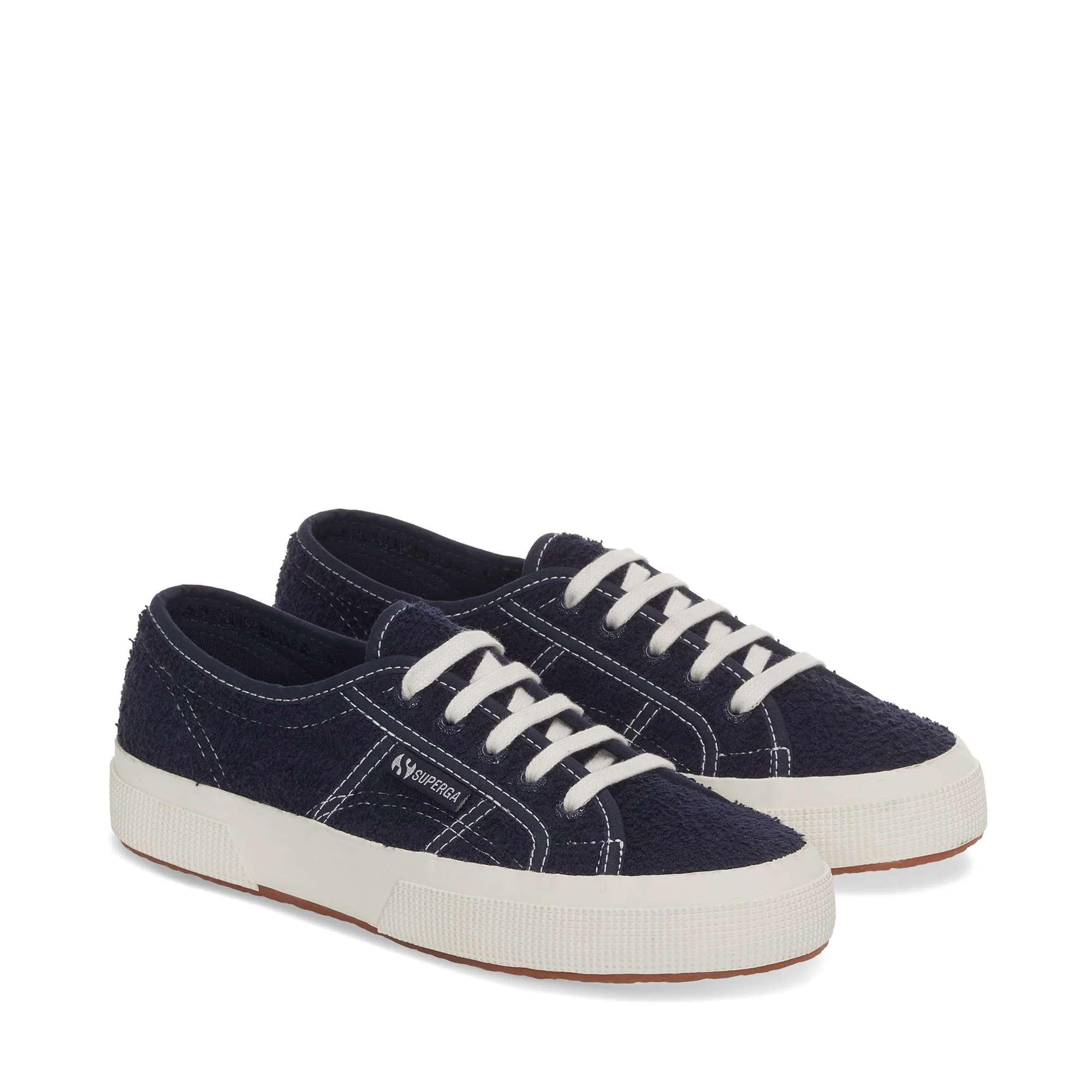 2750 COTTON TERRY - Le Superga - Low Cut - Unisex - NAVY-WHITE AVORIO-F AVORIO