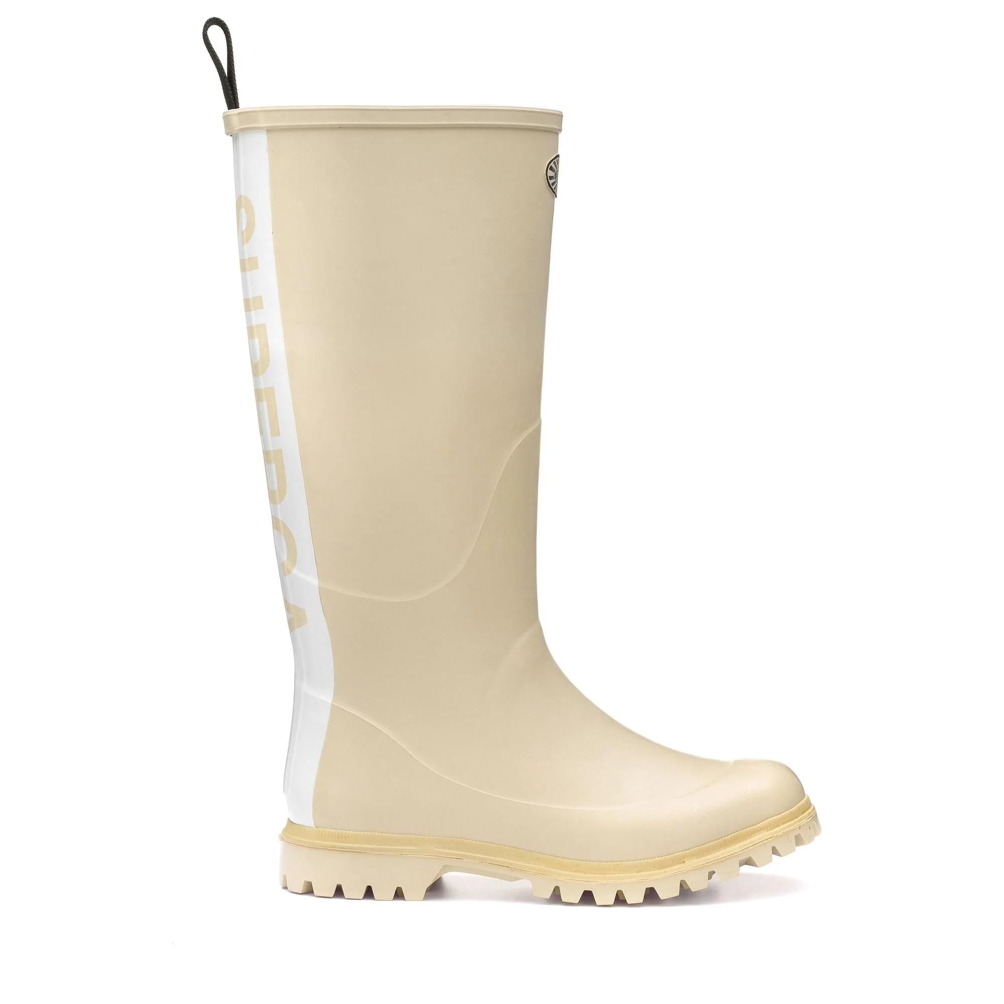 799 RUBBER BOOTS LETTERING - Rubber Boots - High Cut - Unisex - BEIGE SEMOLINA