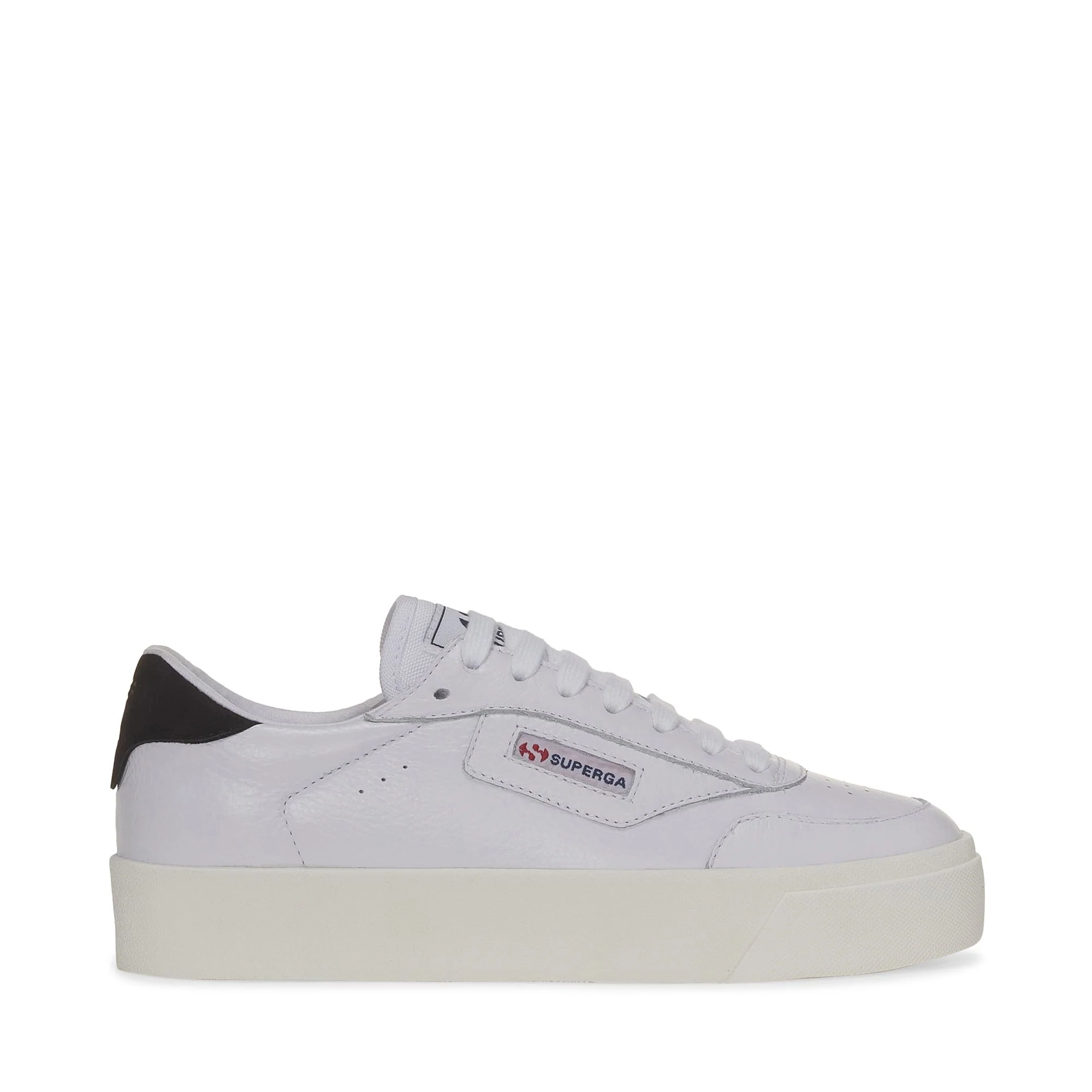 3854 COURT PLATFORM - Lady Shoes - Wedge - Woman - WHITE-BRISTOL BLACK-FAVORIO