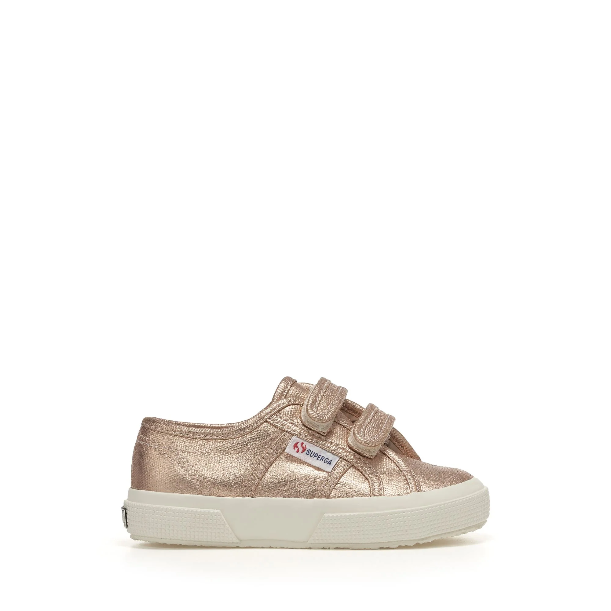 2750 KIDS STRAPS METALLIC CANVAS - Le Superga - Sneaker - Girl - PINK SKIN MATT-F AVORIO