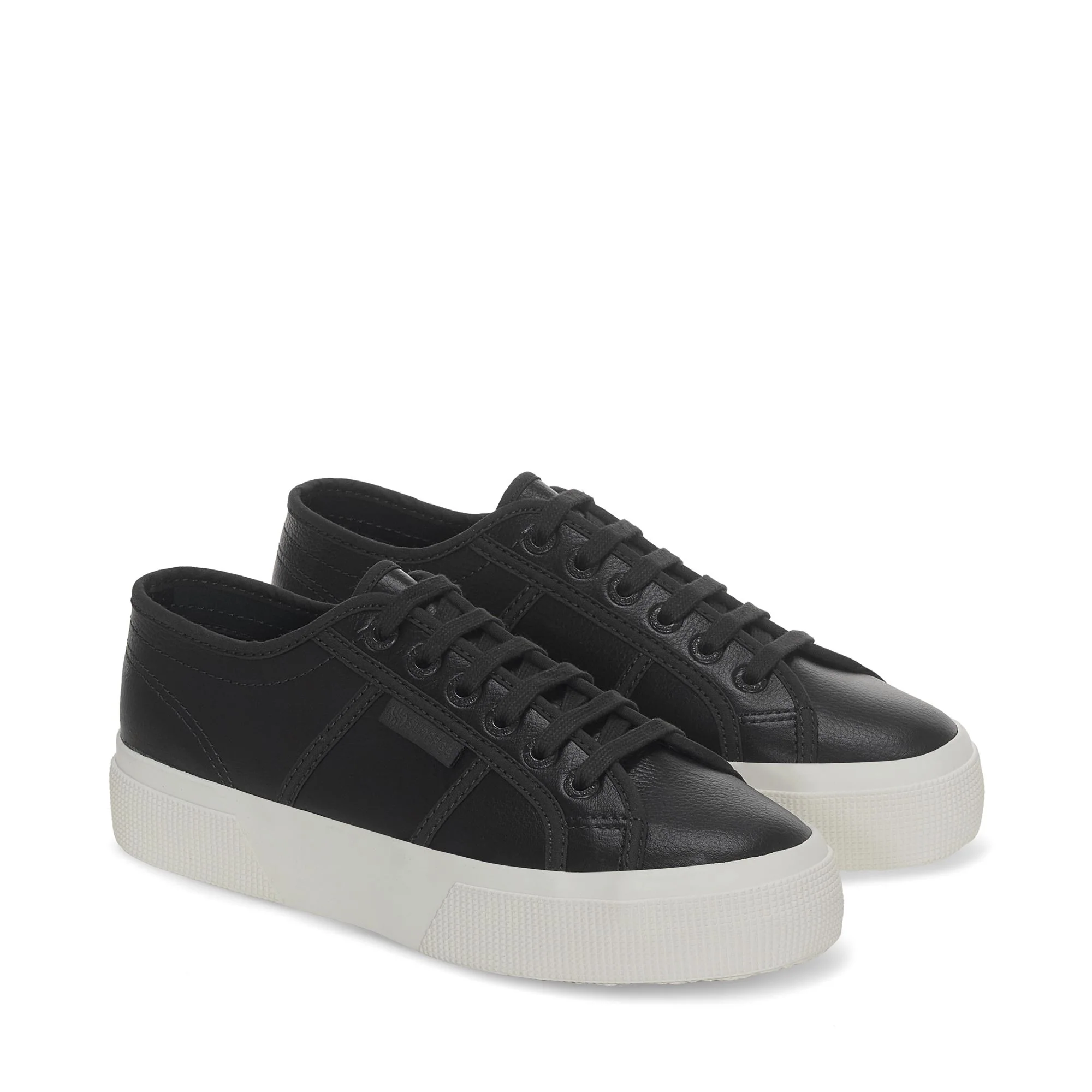 2740 PLATFORM TUMBLED LEATHER - Lady Shoes - Wedge - Woman - BLACK BRISTOL-FAVORIO
