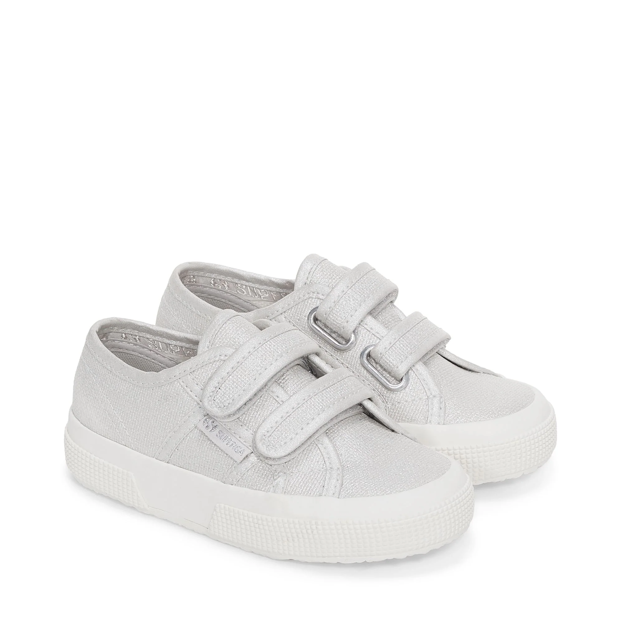 2750 KIDS STRAPS PEARL MATTE CANVAS - Le Superga - Sneaker - Girl - GREY SILVER-FAVORIO