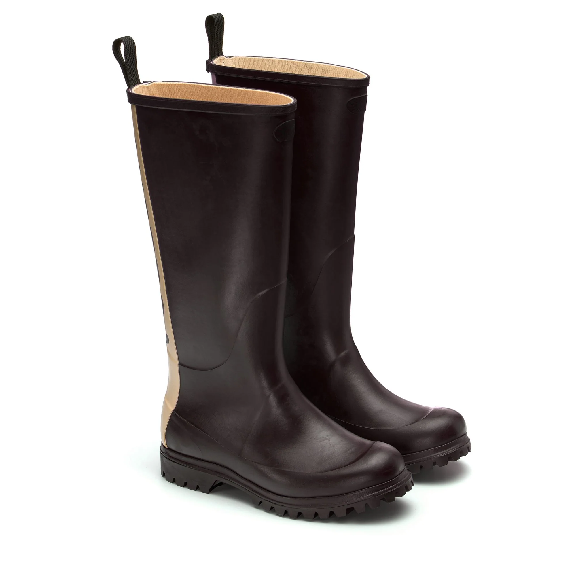 799 RUBBER BOOTS LETTERING - Rubber Boots - High Cut - Unisex - BLACK BRISTOL-OFF WHITE