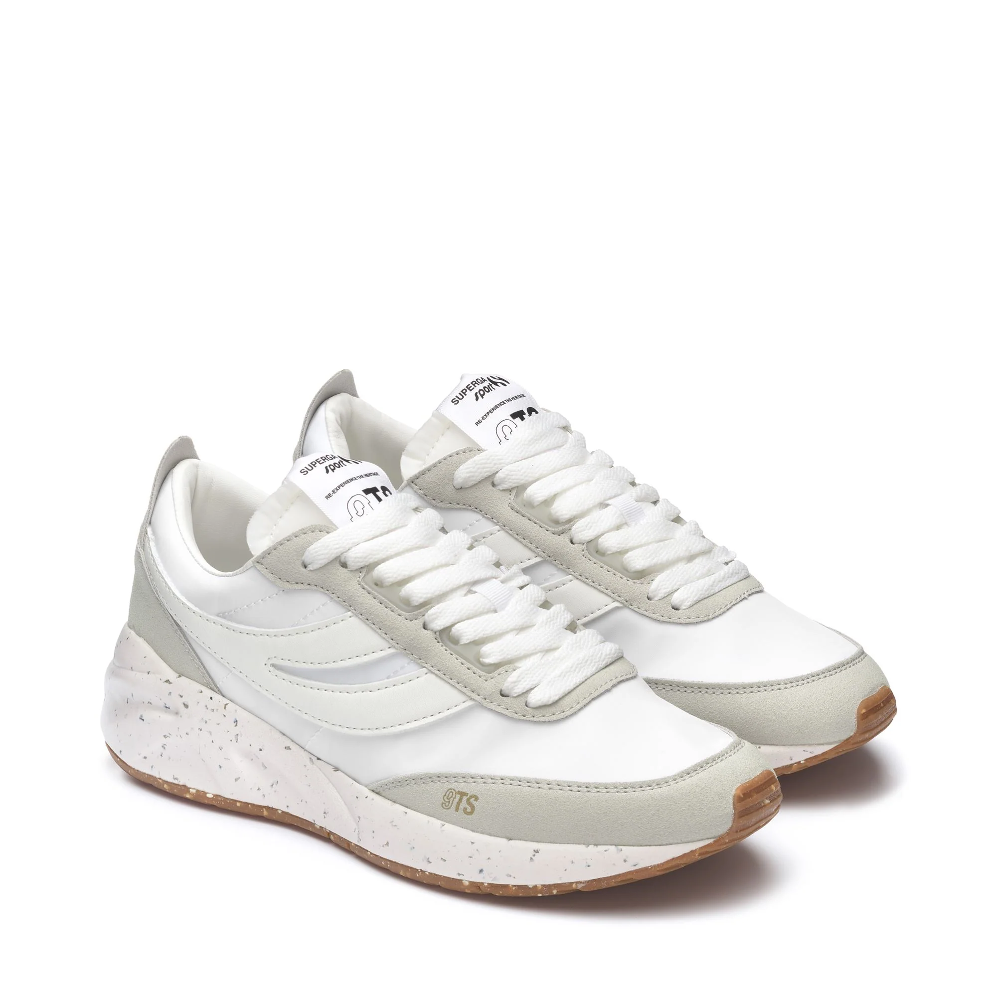 4089 TRAINING 9TS SLIM VEGAN MATERIAL - Sneakers - Low Cut - Unisex - WHITE-WHITE AVORIO