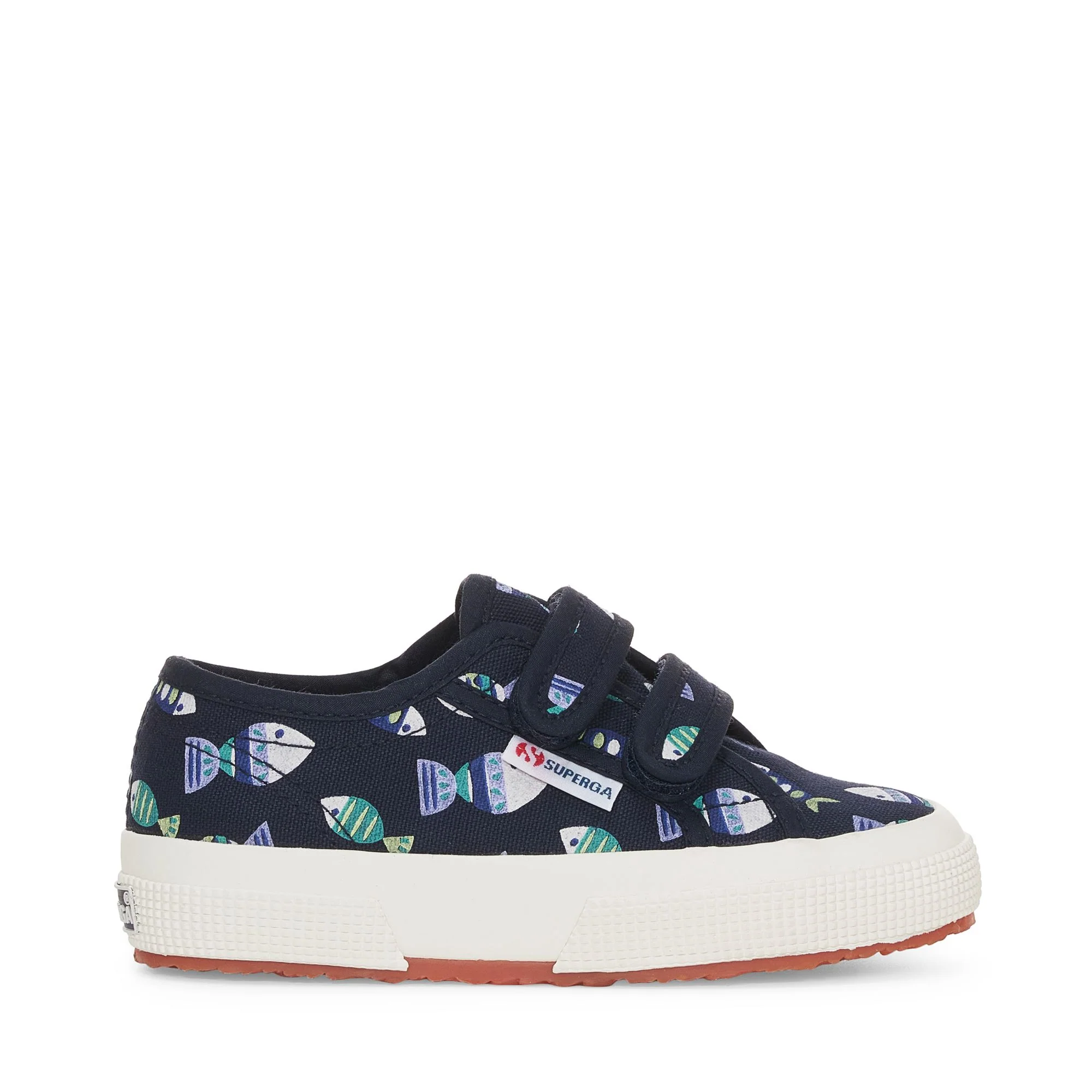 2750 KIDS STRAPS CANDY FISH - Le Superga - Low Cut - Boy - BLUE NAVY CANDY FISH