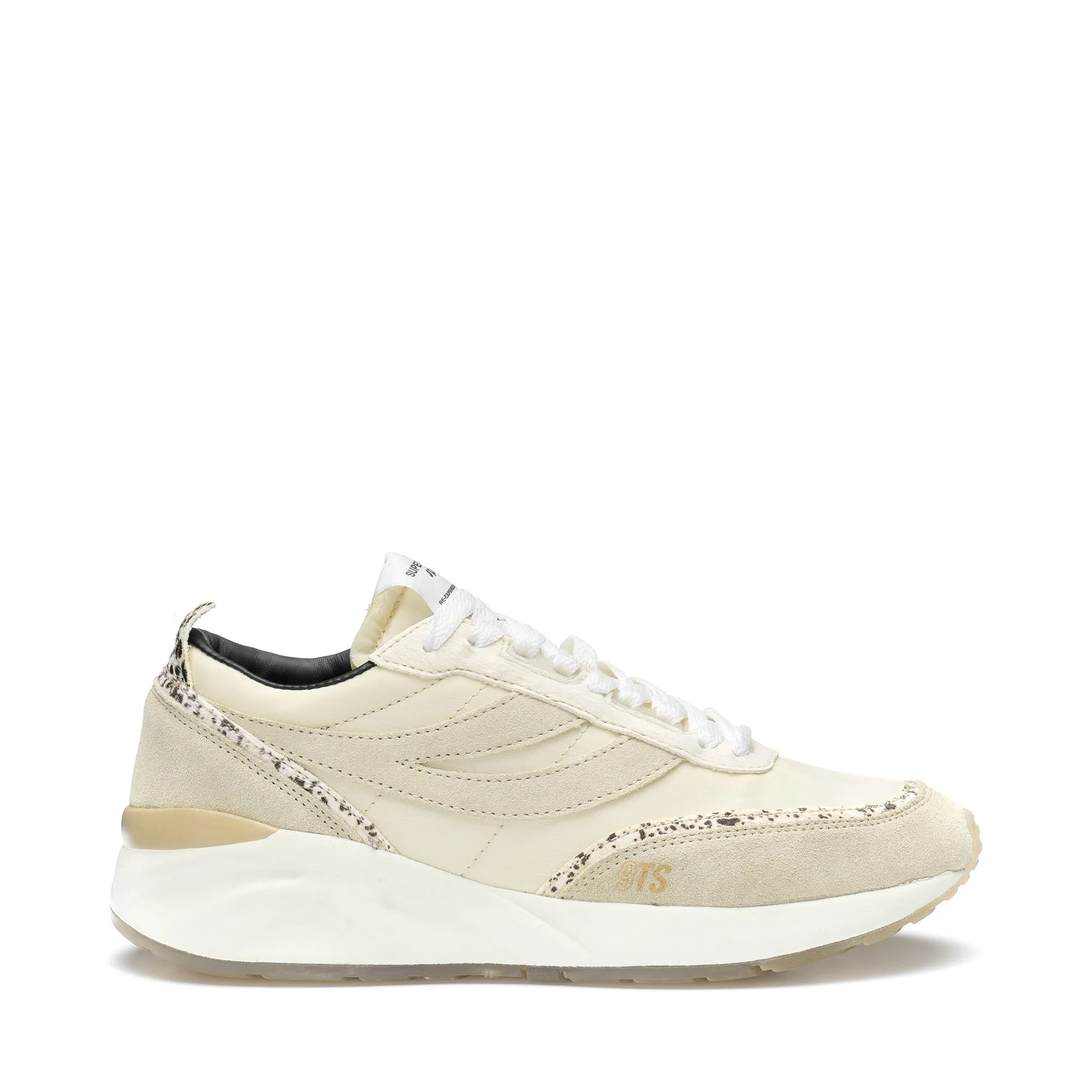 4089 TRAINING 9TS SLIM CALFHAIR DETAILS - Sneakers - Low Cut - Unisex - BEIGE LT EGGSHELL-SPOTS