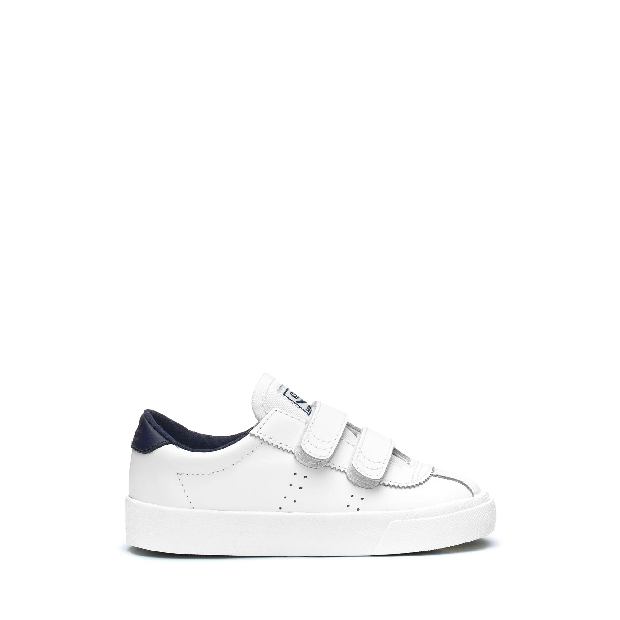 2843 KIDS CLUB S STRAPS ACTION LEATHER - Sneakers - Low Cut - Kid unisex - WHITE-NAVY