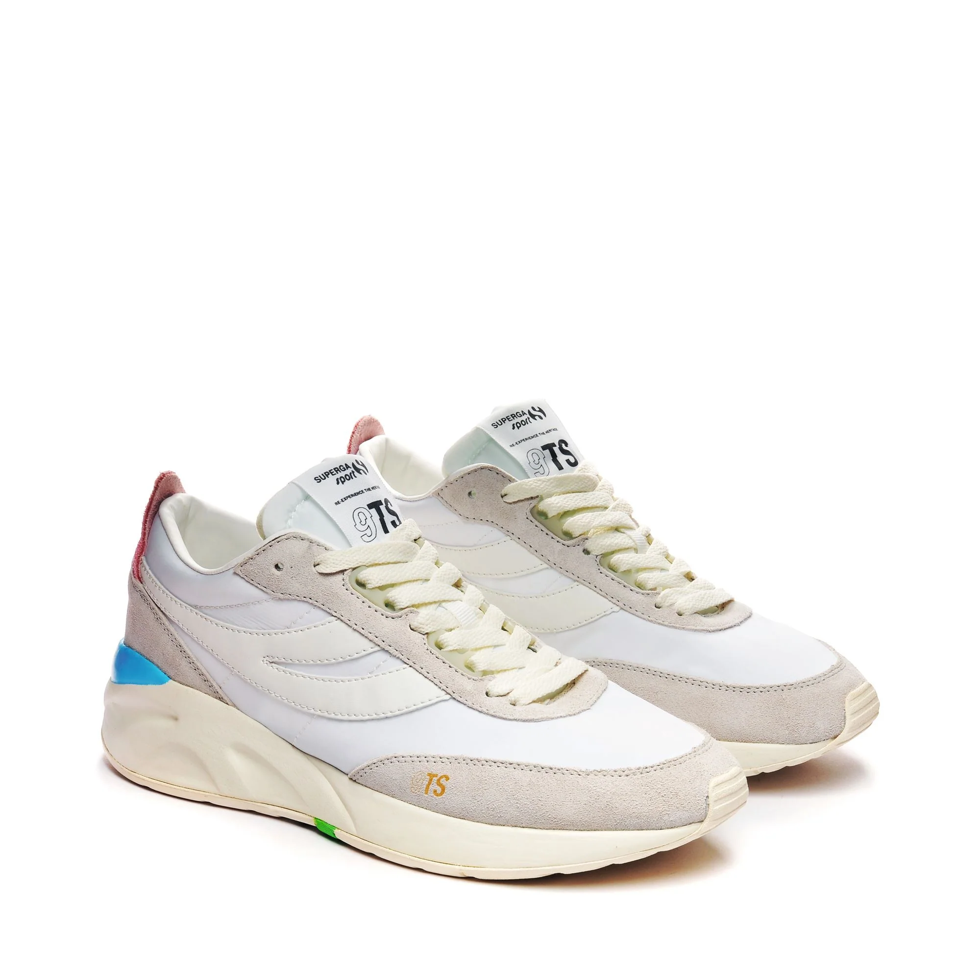 4089 TRAINING 9TS SLIM - Sneakers - Low Cut - Unisex - WHITE-TURQUOISE SEA-GREEN