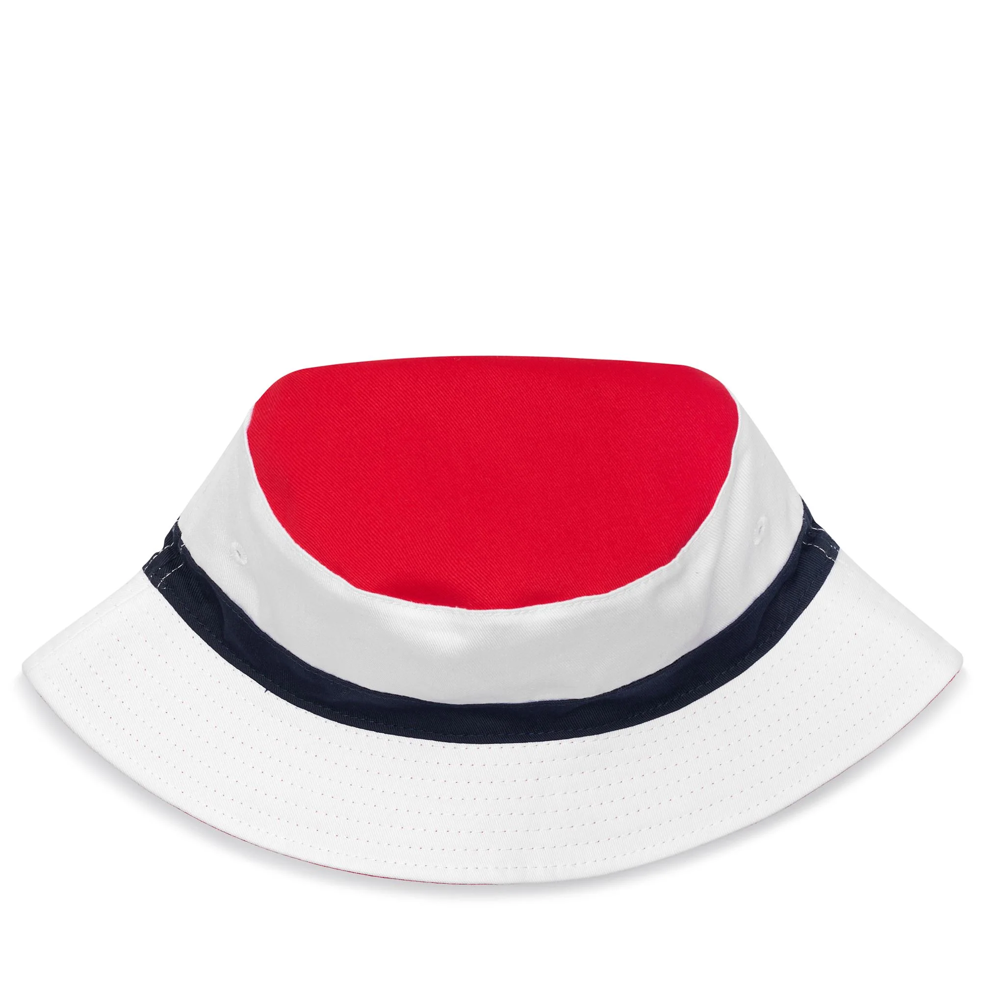 BUCKET HAT COLORBLOCK REVERSIBLE - Headwear - Hat - Unisex - WHITE-RED-NAVY