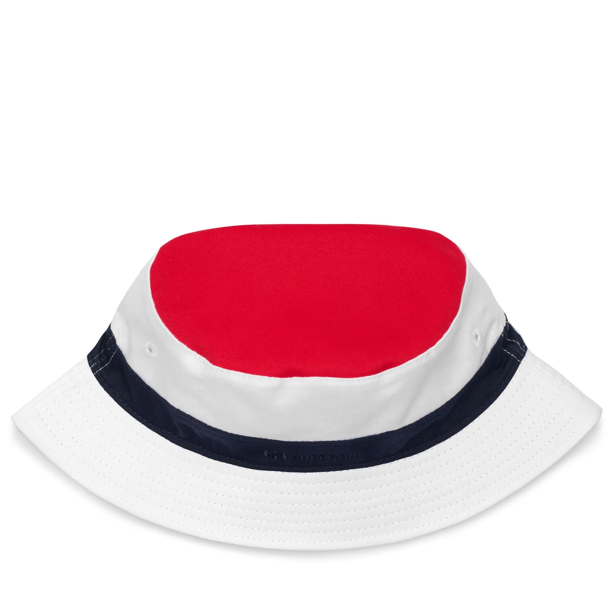 BUCKET HAT COLORBLOCK REVERSIBLE - Headwear - Hat - Unisex - WHITE-RED-NAVY
