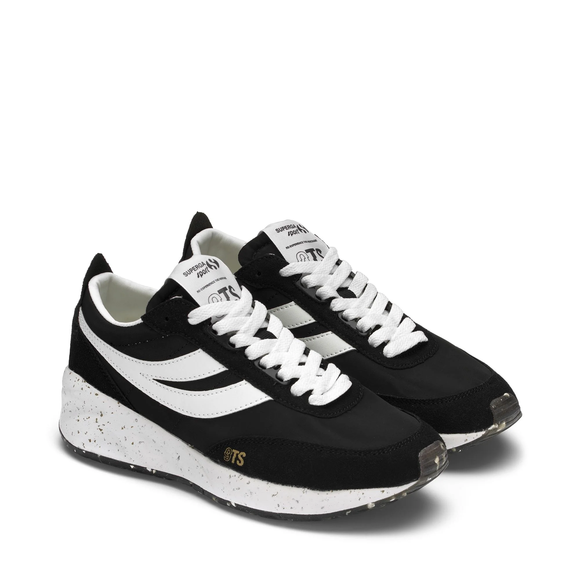 4089 TRAINING 9TS SLIM VEGAN MATERIAL - Sneakers - Low Cut - Unisex - BLACK-WHITE AVORIO