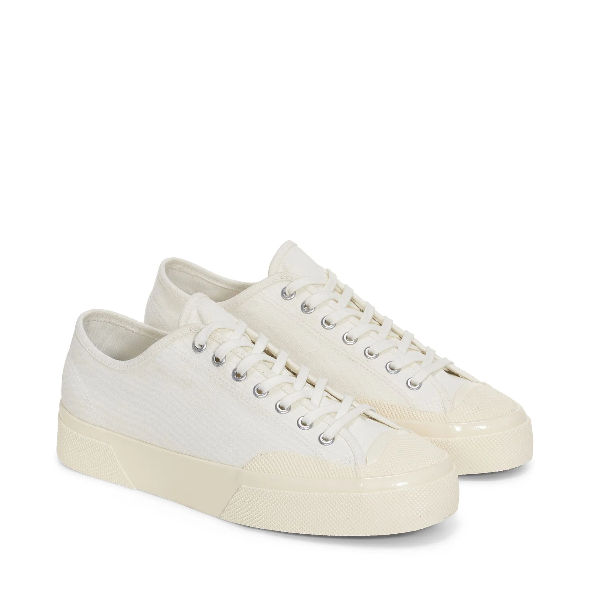 2432 WORKS LOW CUT BROKENTWILL - Le Superga - Low Cut - Unisex - WHITE-OFF WHITE