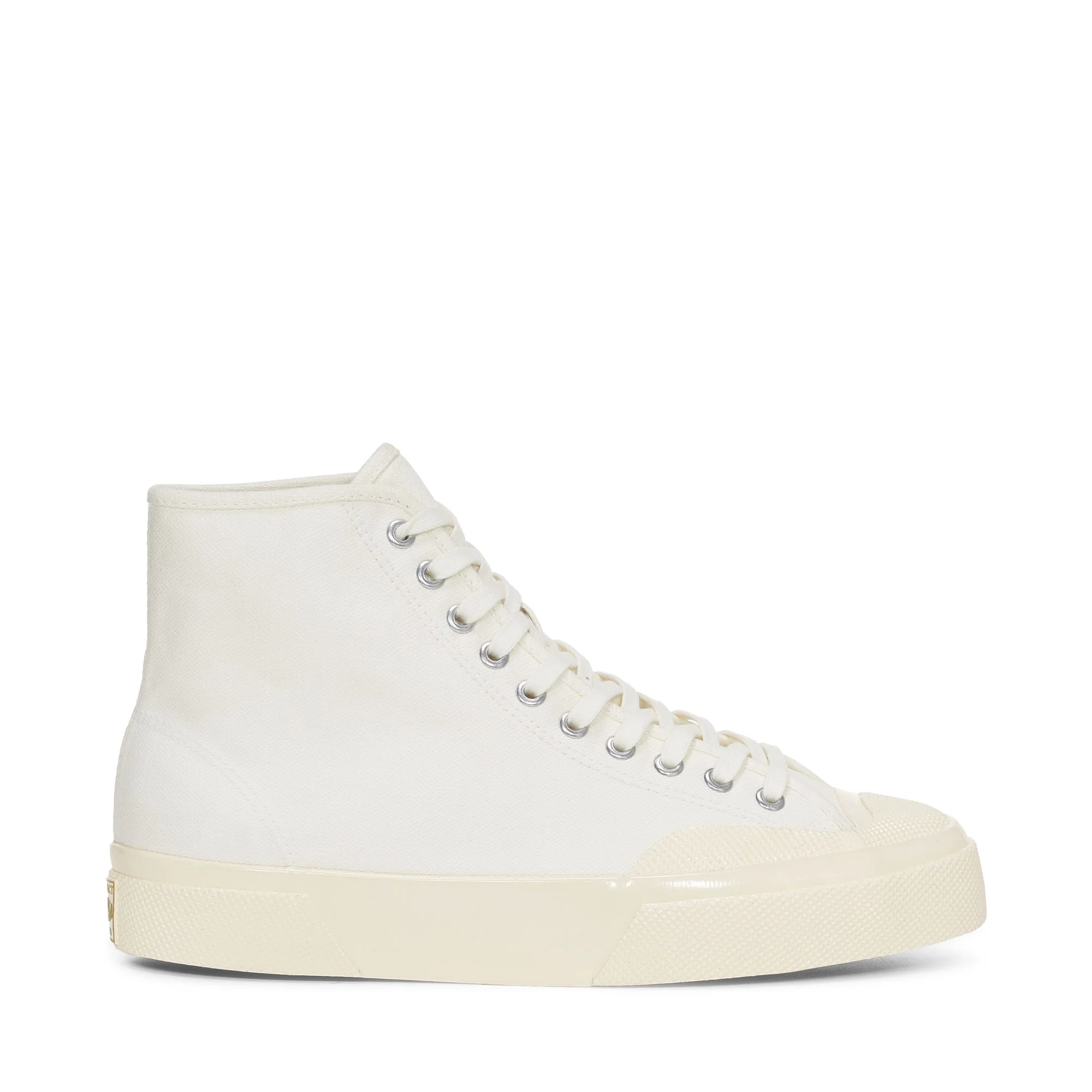 2433 WORKS HIGH CUT BROKENTWILL - Le Superga - Mid Cut - Unisex - WHITE-OFF WHITE