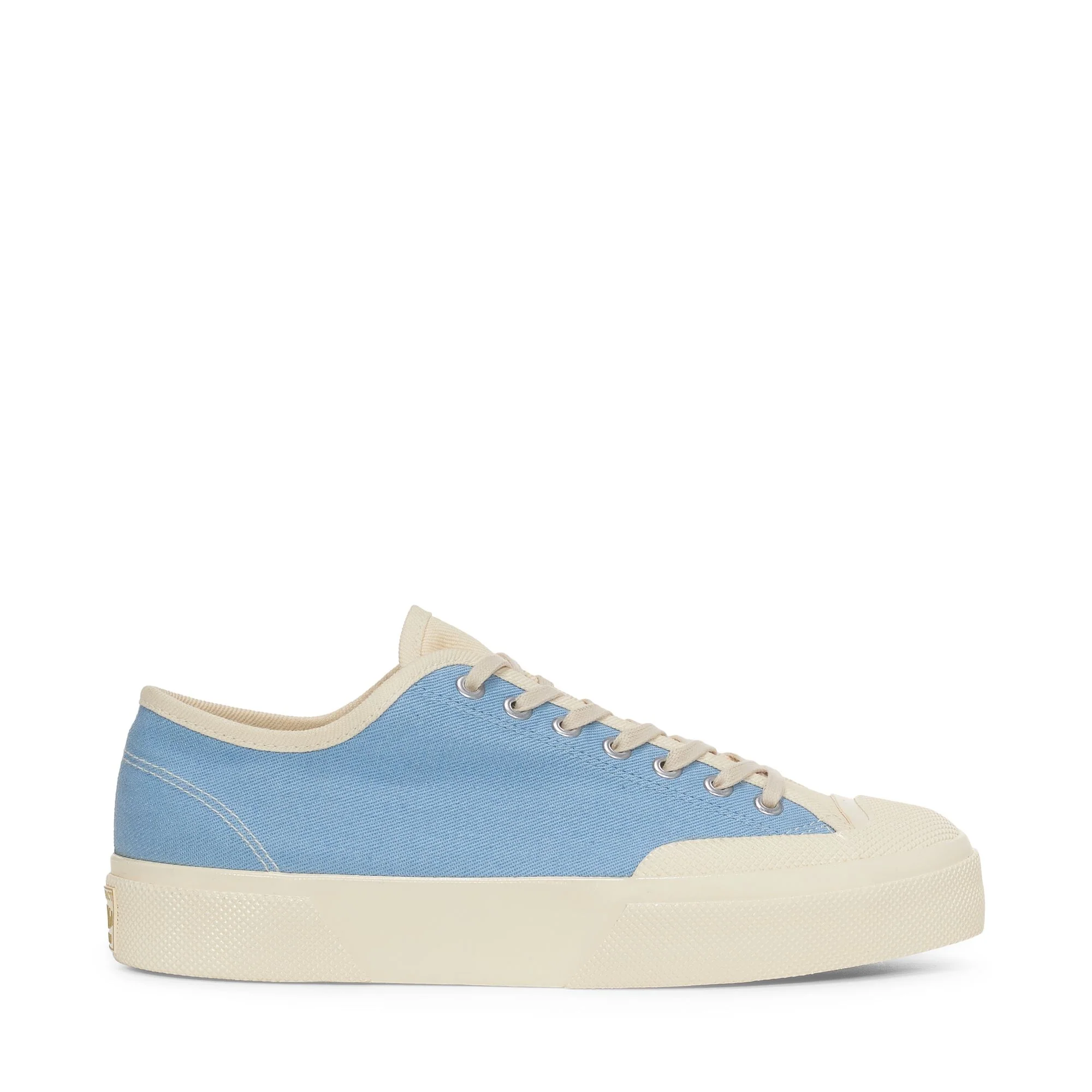 2432 WORKS LOW CUT MULTI-COLOR DENIM YARN DYED - Le Superga - Low Cut - Unisex - BLUE-PINK-OFF WHITE
