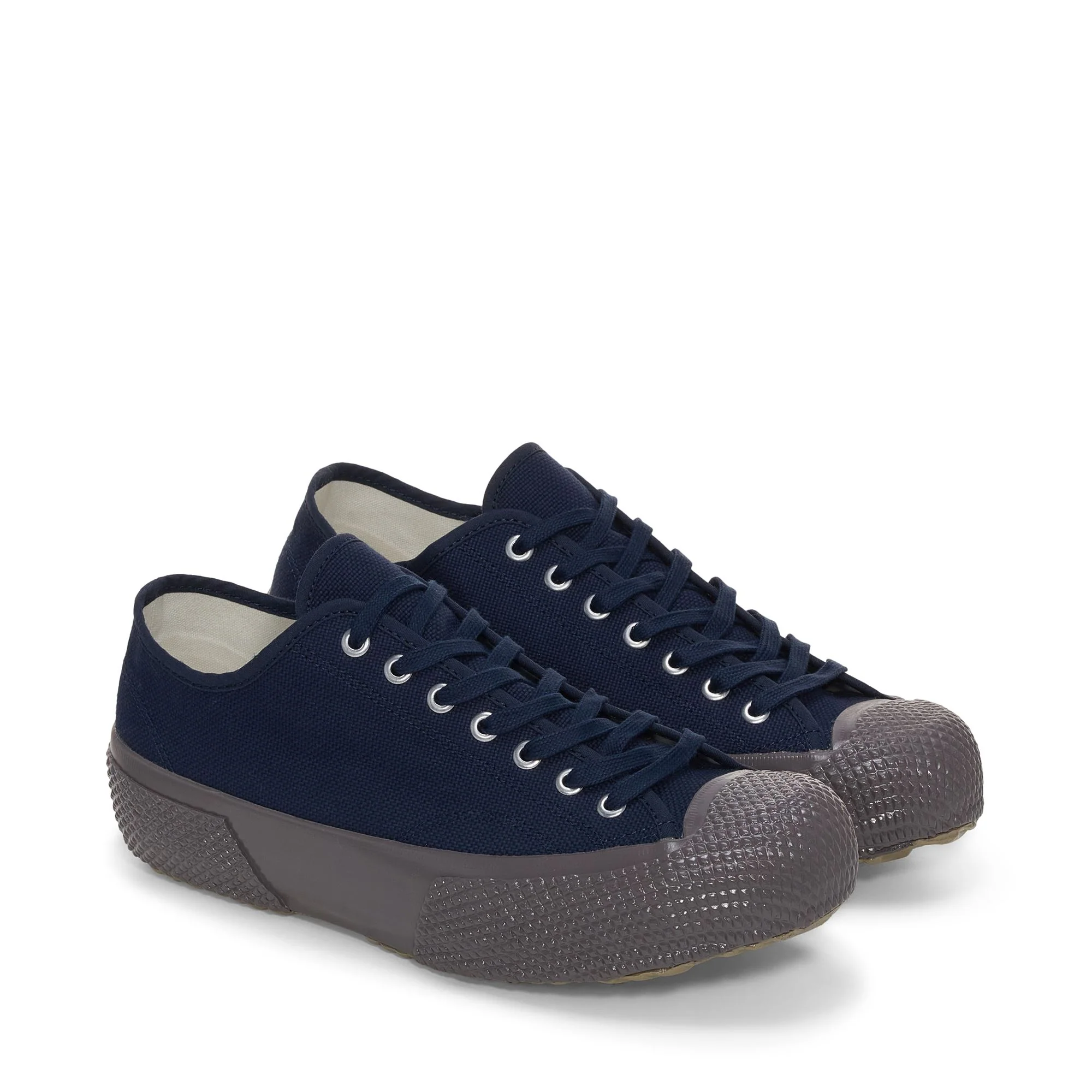 2434 MIL-SPEC LOW CUT COTTON CANVAS - Le Superga - Low Cut - Unisex - NAVY MARINE-GREY