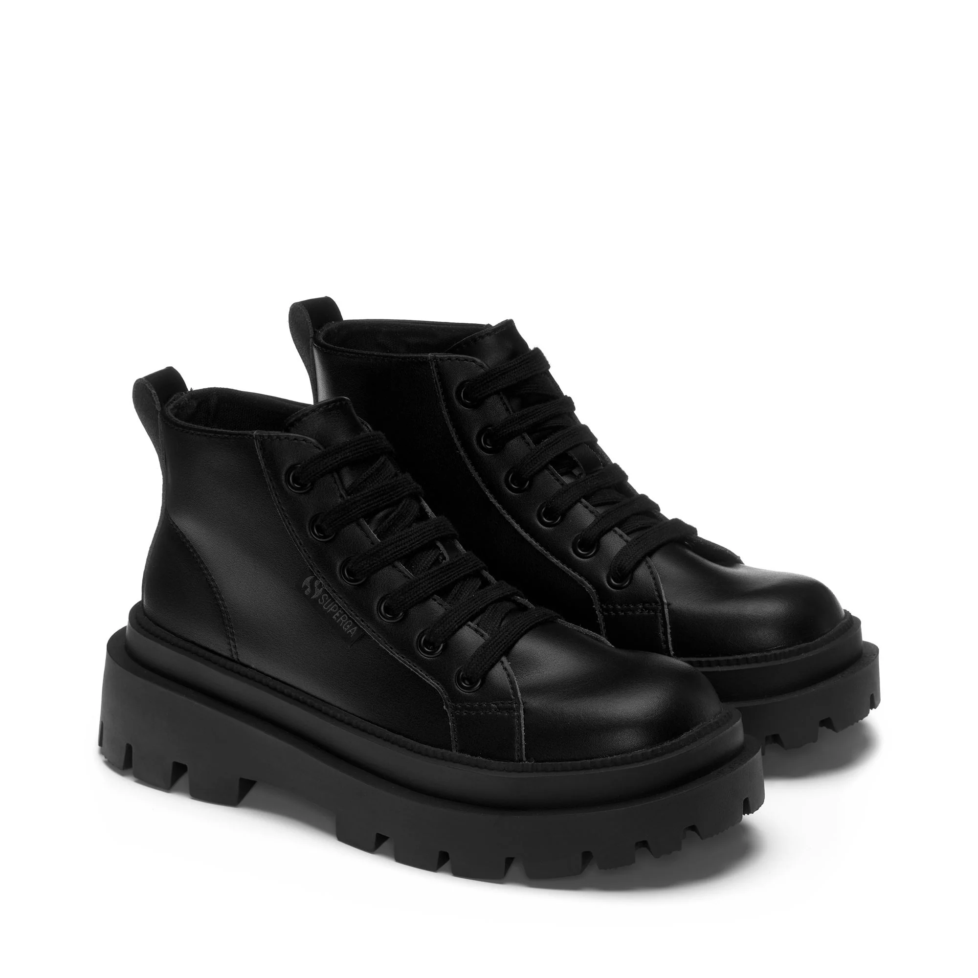 3052 ALPINA APEX MID VEGAN MATERIAL - Ankle Boots - Laced - Woman - TOTAL BLACK