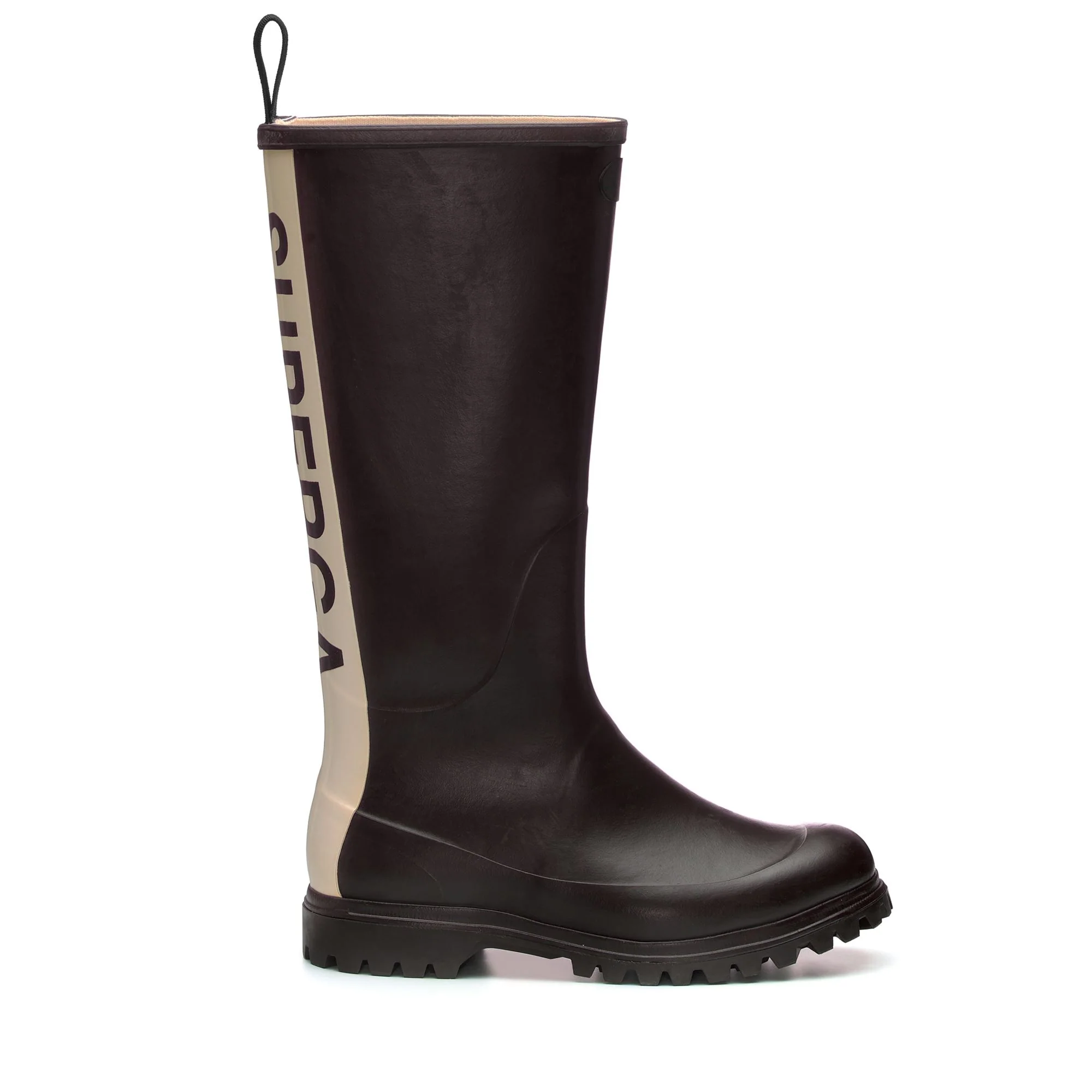 799 RUBBER BOOTS LETTERING - Rubber Boots - High Cut - Unisex - BLACK BRISTOL-OFF WHITE
