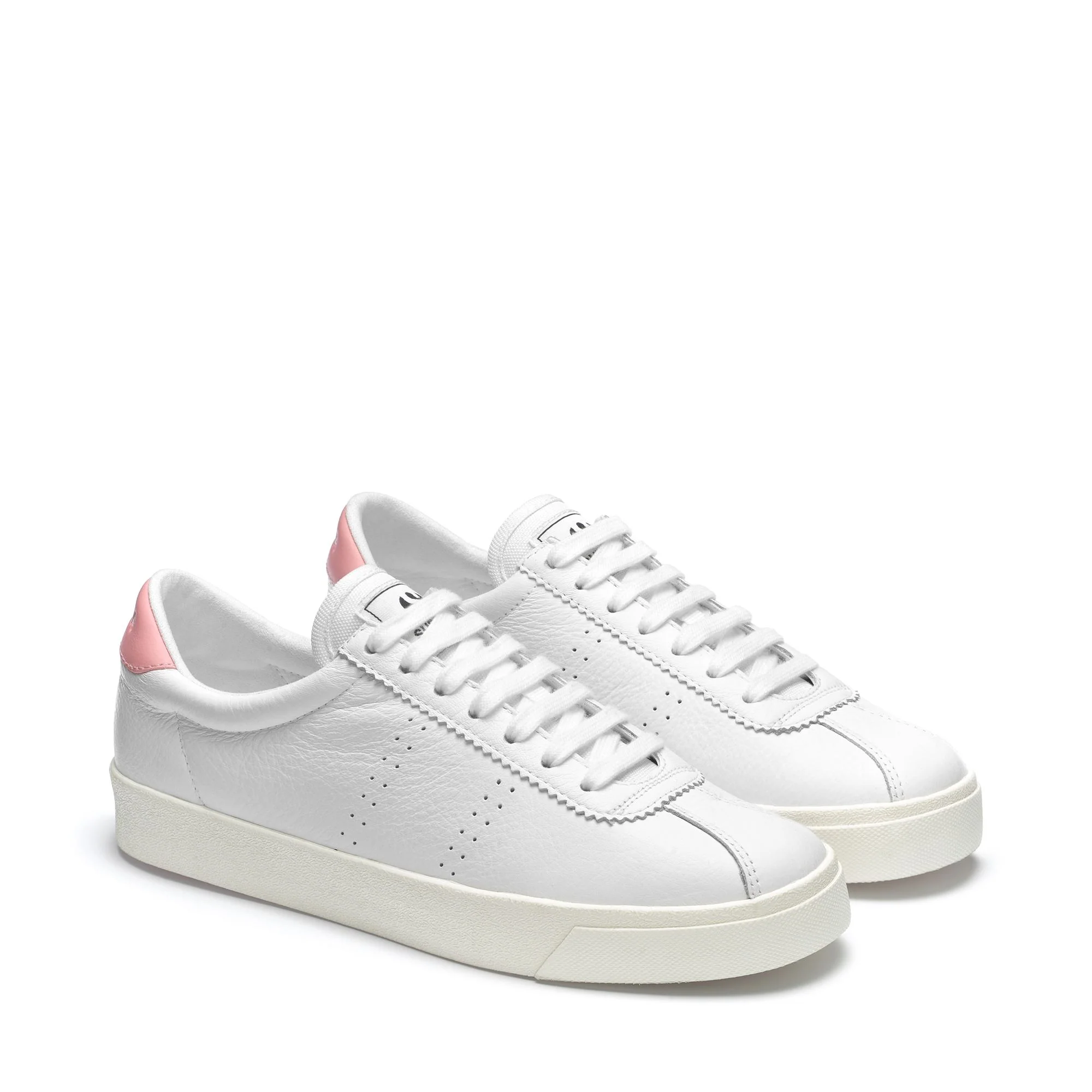 2843 CLUB S COMFORT LEATHER - Sneakers - Low Cut - Unisex - WHITE-PINK-FAVORIO