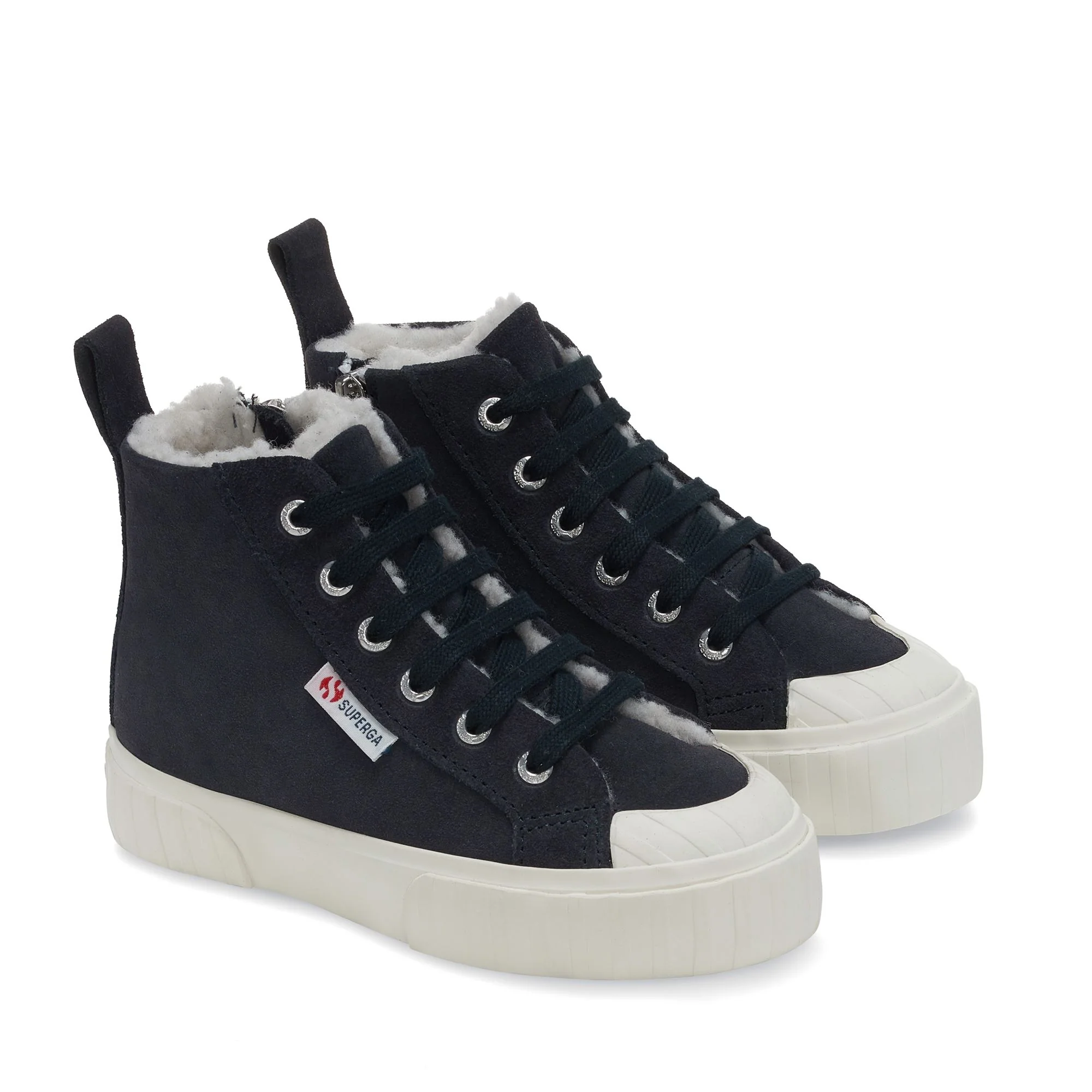 2696 KIDS STRIPE SUEDE - Sneakers - Mid Cut - Kid unisex - BLUE GREY DK-FAVORIO