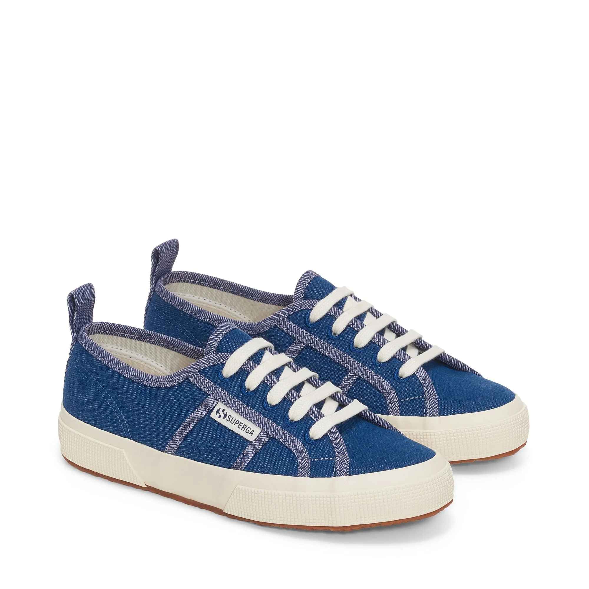 2750 REVERSE DENIM - Le Superga - Low Cut - Unisex - BLUE-VIOLET-OFF WHITE