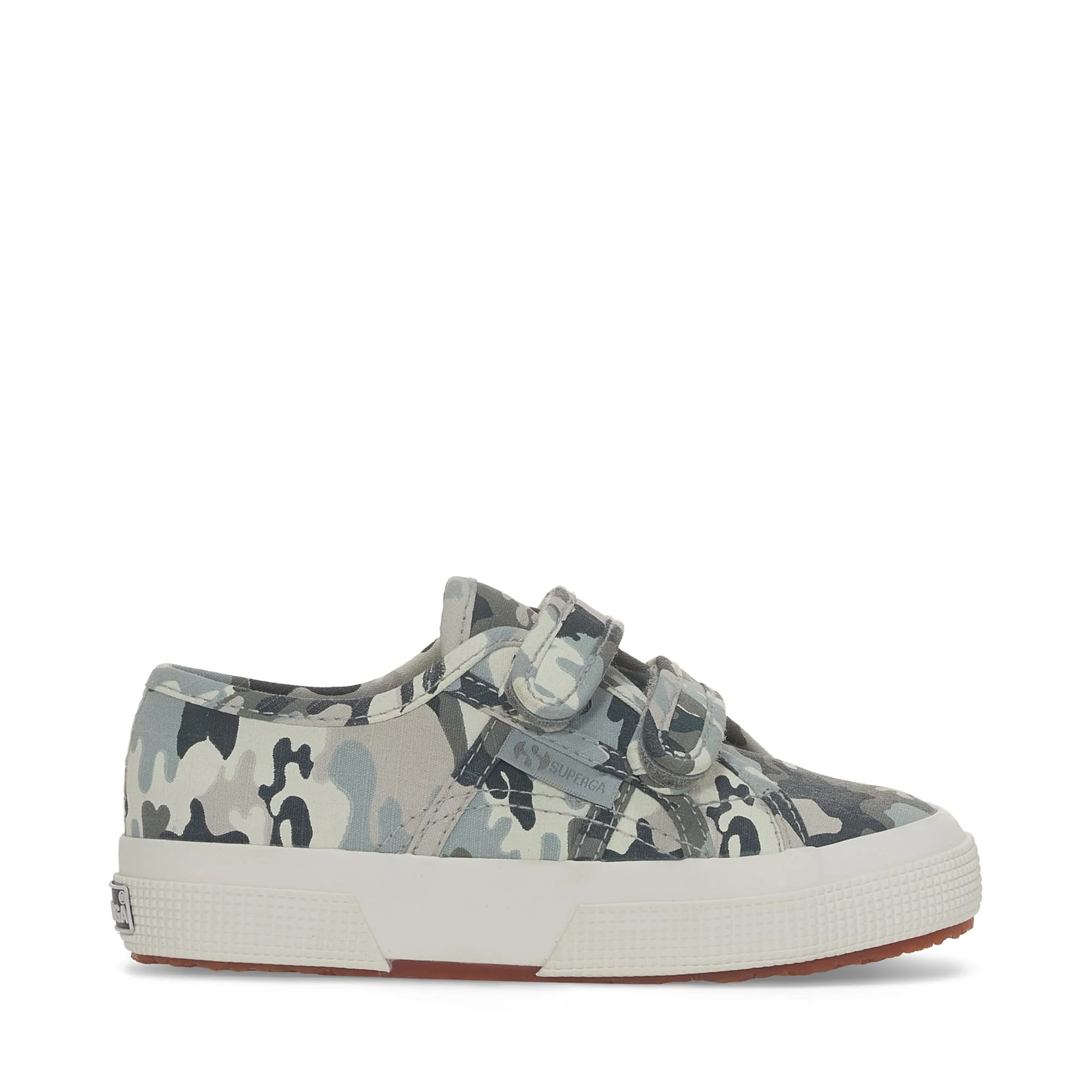 2750 KIDS STRAPS CAMO RIPSTOP - Le Superga - Sneaker - Kid unisex - GREY GREENISH CAMOUFLAGE