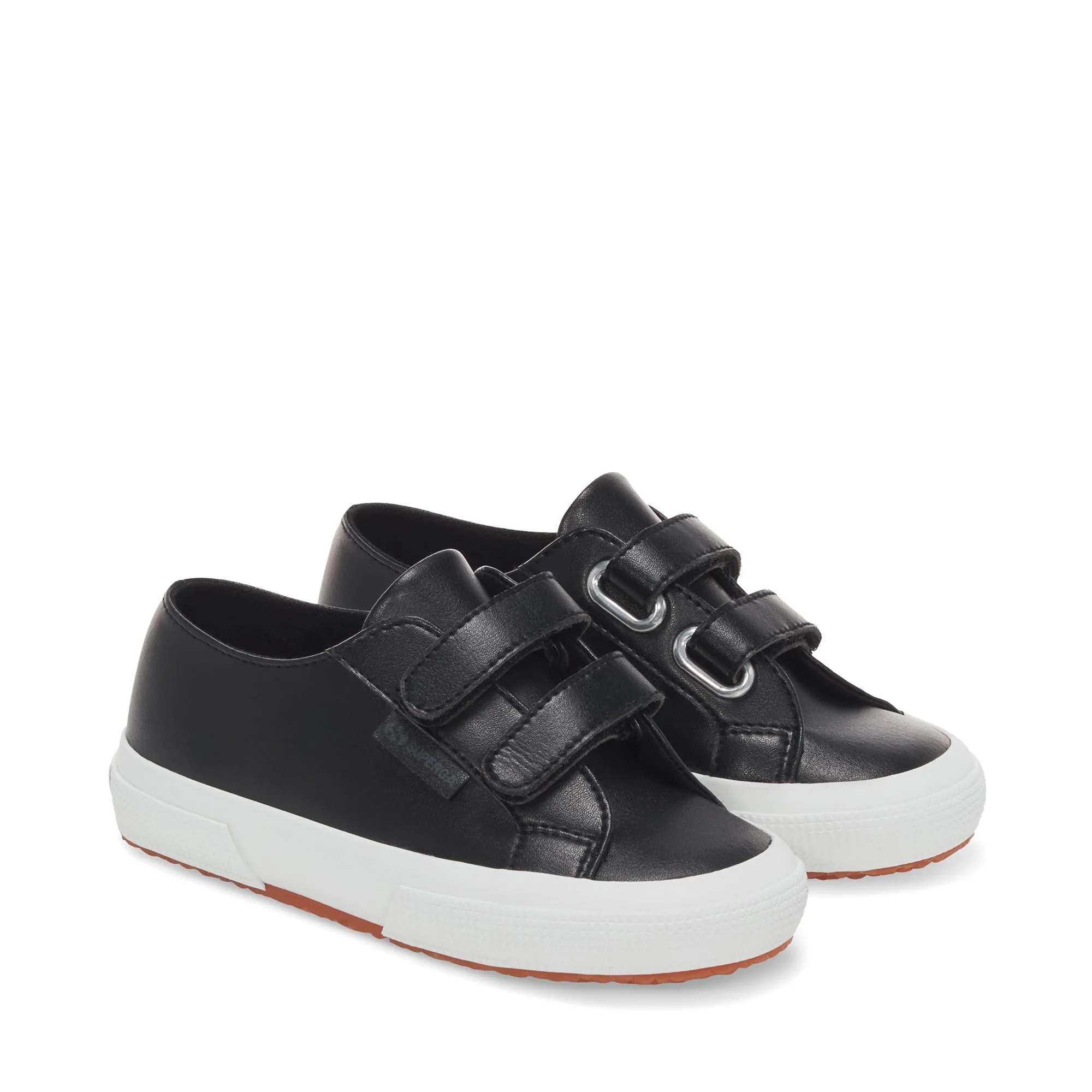 2750 KIDS STRAPS VEGAN MATERIAL - Le Superga - Sneaker - Kid unisex - BLACK-WHITE