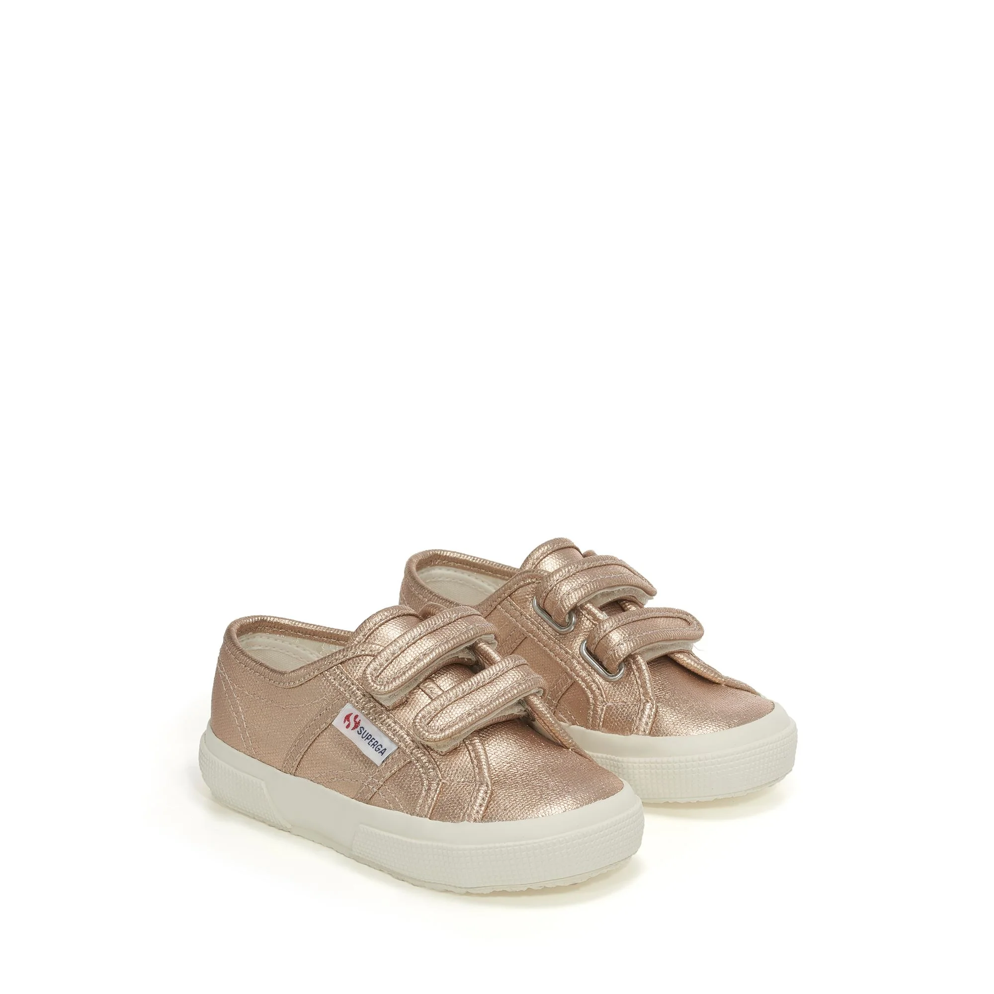 2750 KIDS STRAPS METALLIC CANVAS - Le Superga - Sneaker - Girl - PINK SKIN MATT-F AVORIO