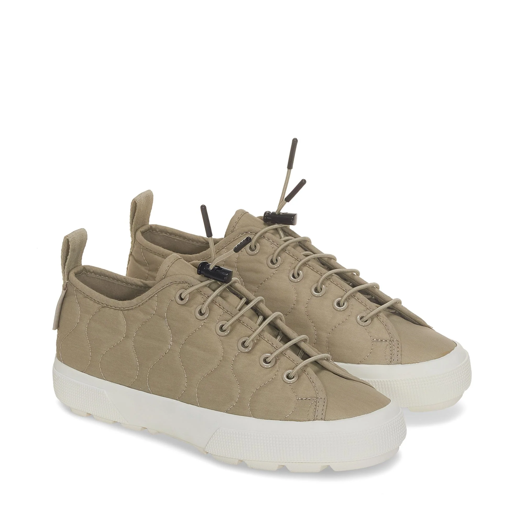 2625 TANK QUILTED NYLON - Sneakers - Low Cut - Woman - GREY FOSSIL-F AVORIO