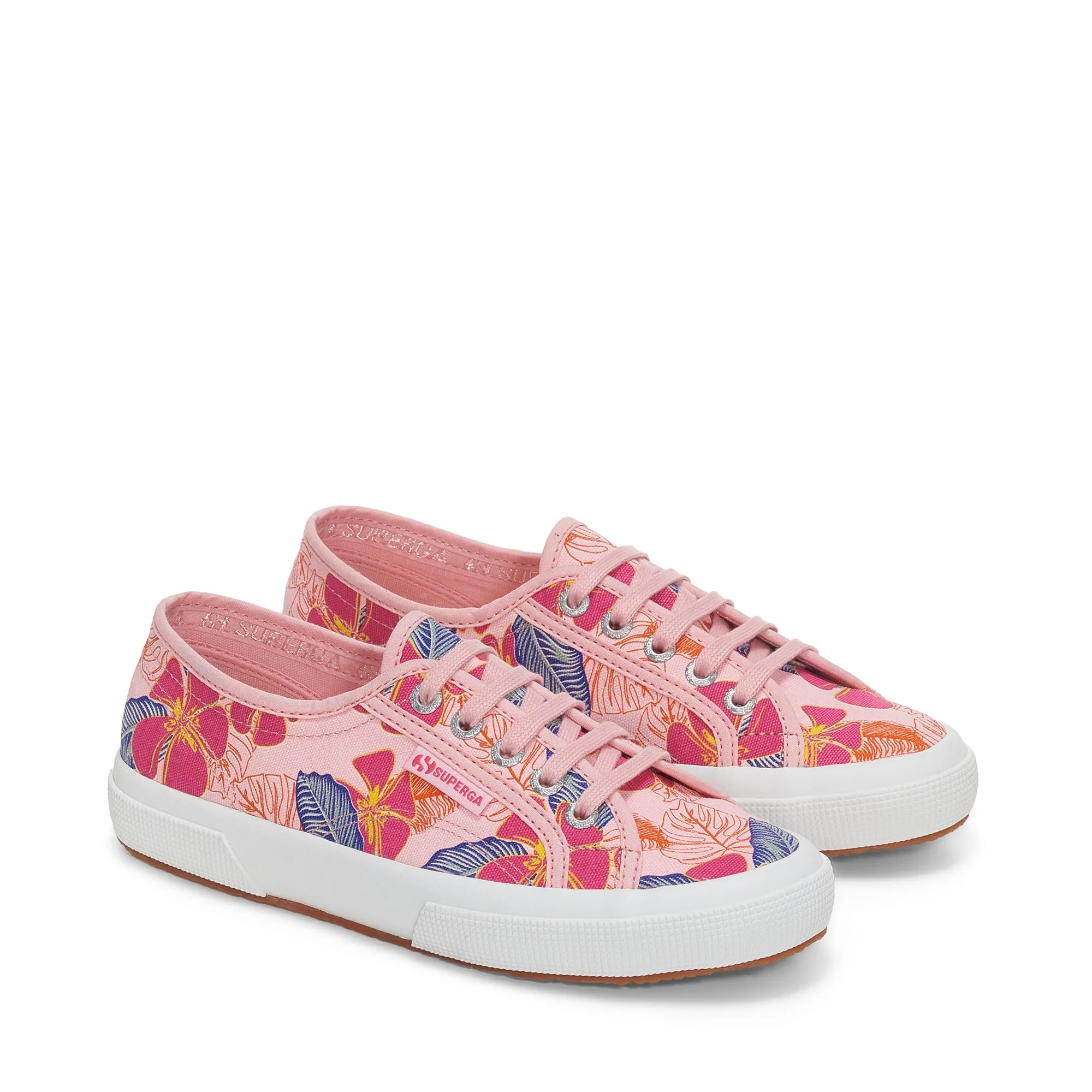 2750 HIBISCUS FLOWER PRINT - Le Superga - Low Cut - Woman - PINK-FUCHSIA HIBISCUS