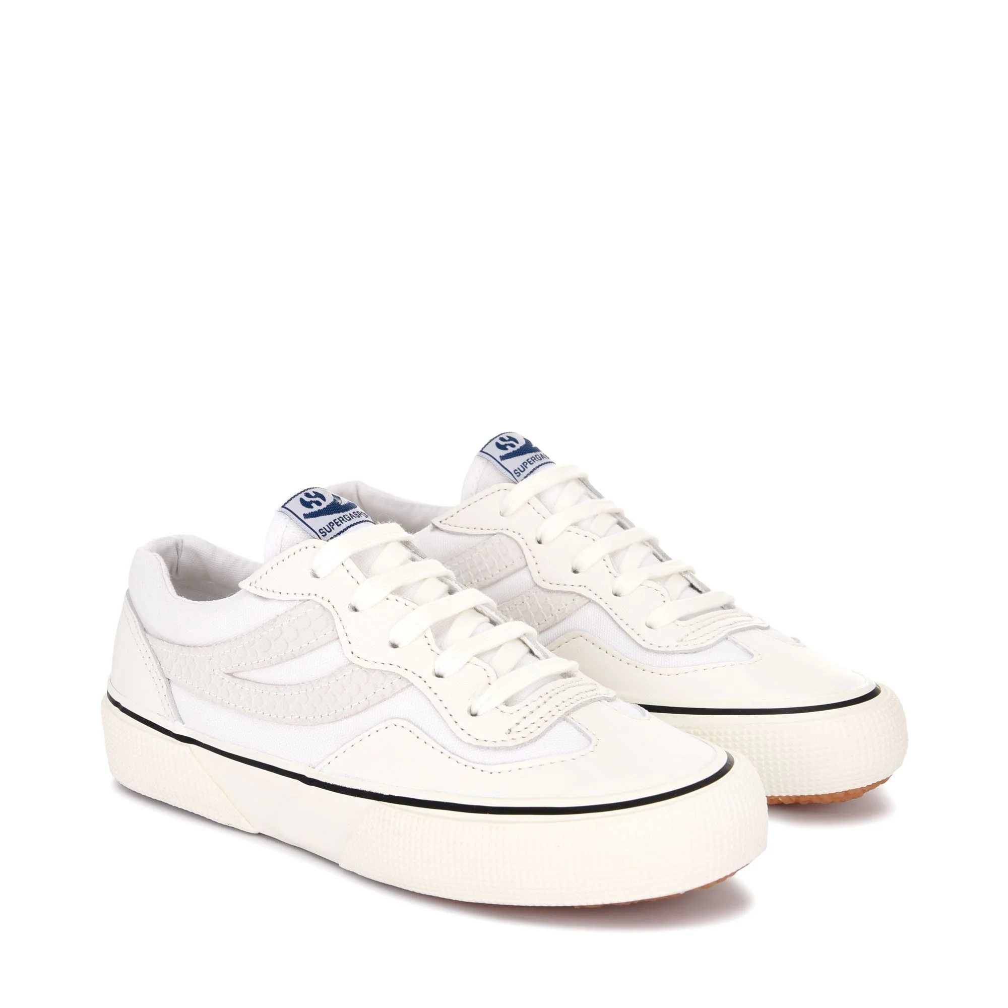 2941 REVOLLEY SNAKE SUEDE LEATHER - Sneakers - Low Cut - Unisex - WHITE AVORIO-BLACK