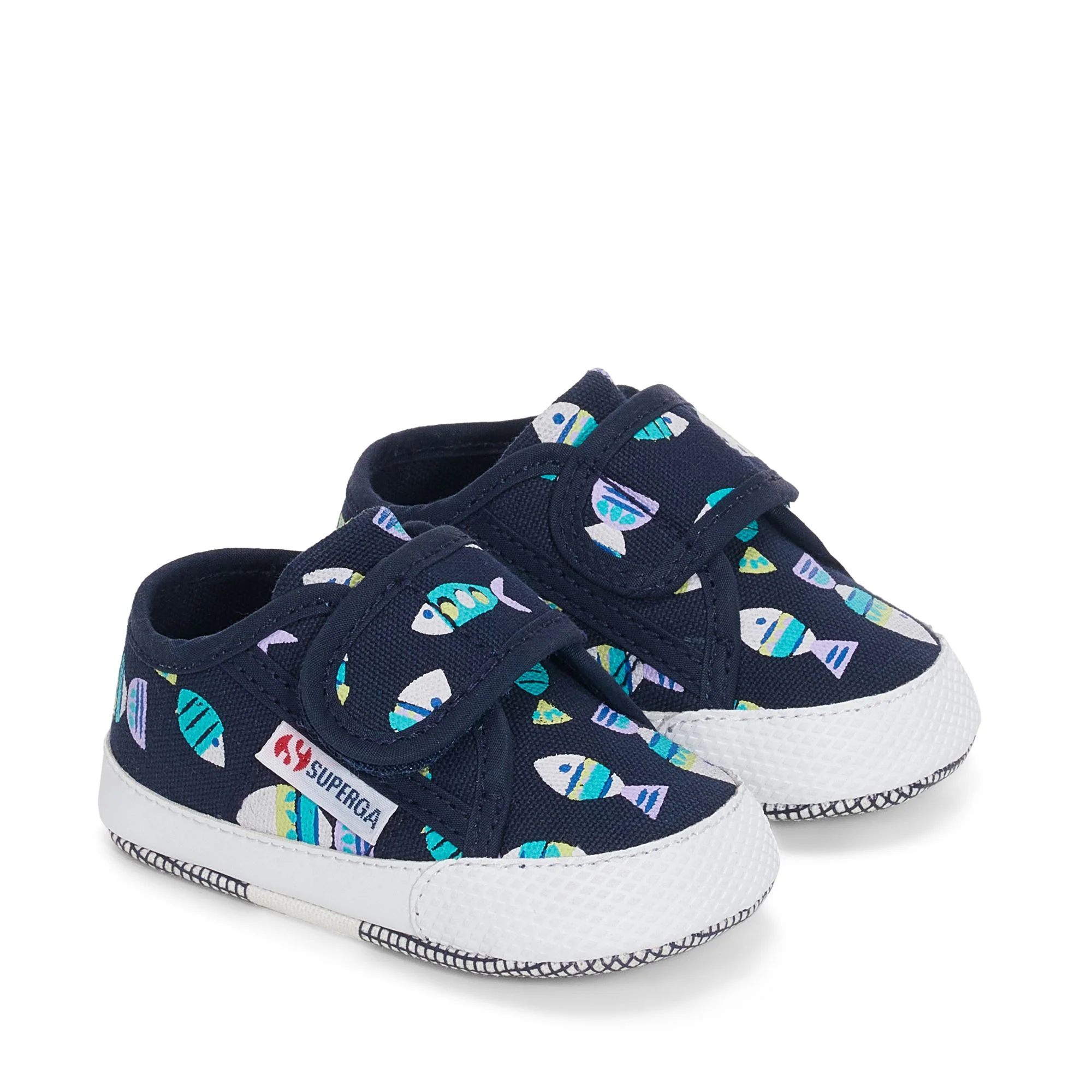 4006 BABY STRAP CANDY FISH - Sneakers - Low Cut - Boy - BLUE NAVY CANDY FISH