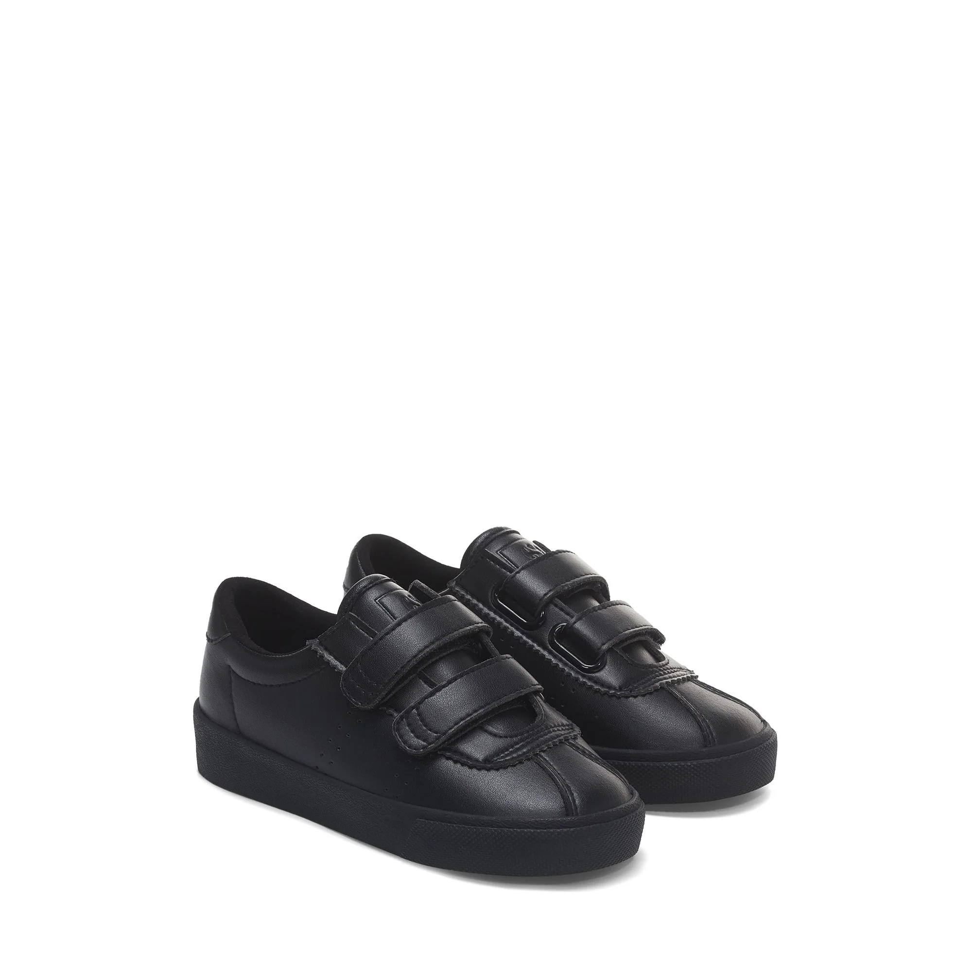 2843 KIDS CLUB S STRAPS VEGAN MATERIAL - Sneakers - Low Cut - Kid unisex - TOTAL BLACK
