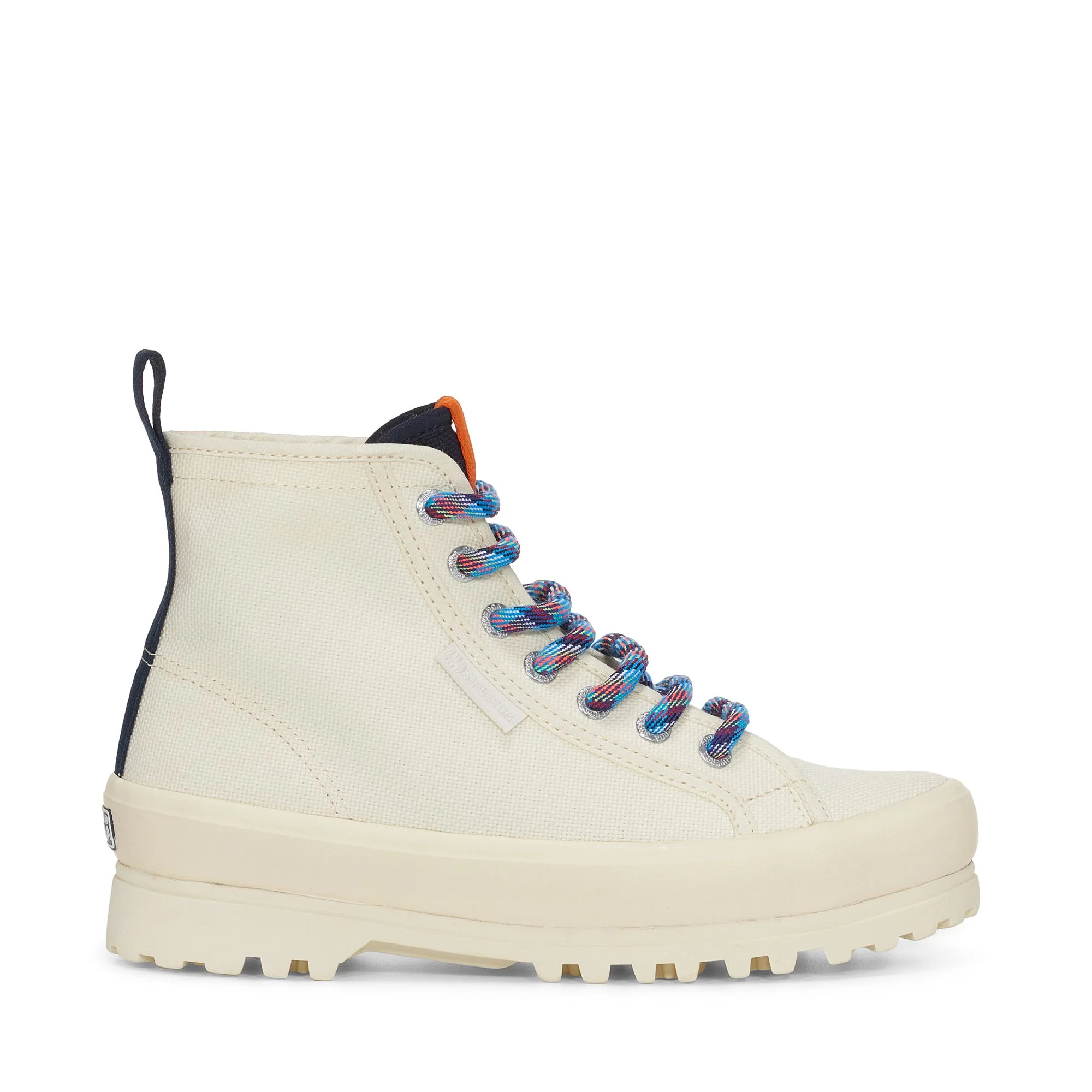 2431 ALPINA TREK SHOELACES - Ankle Boots - Laced - Unisex - BEIGE NATURAL-NAVY-ORANGE