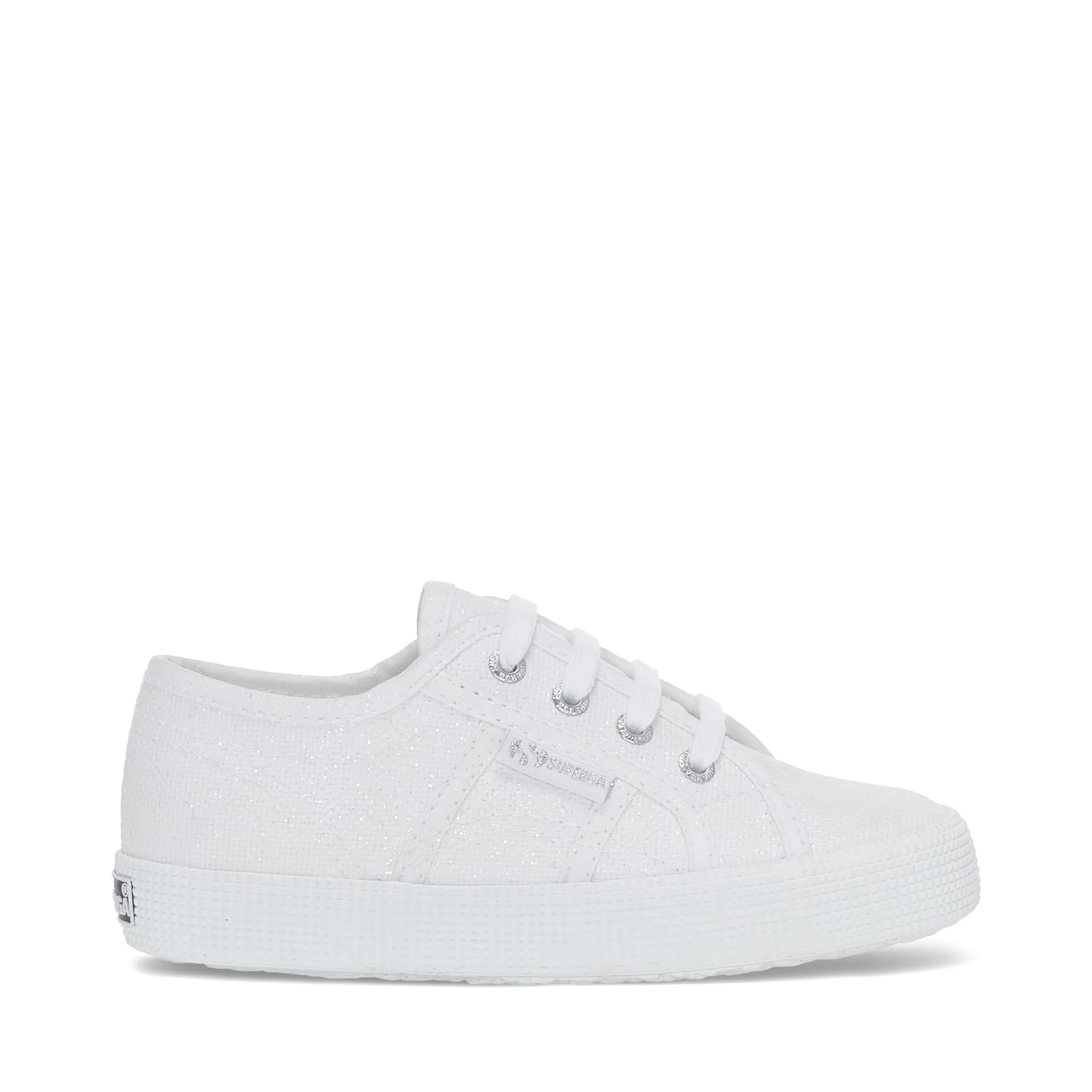 2750 KIDS EASYLITE GLITTER PEARL CANVAS - Le Superga - Sneaker - Girl - WHITE GLITTER PEARL