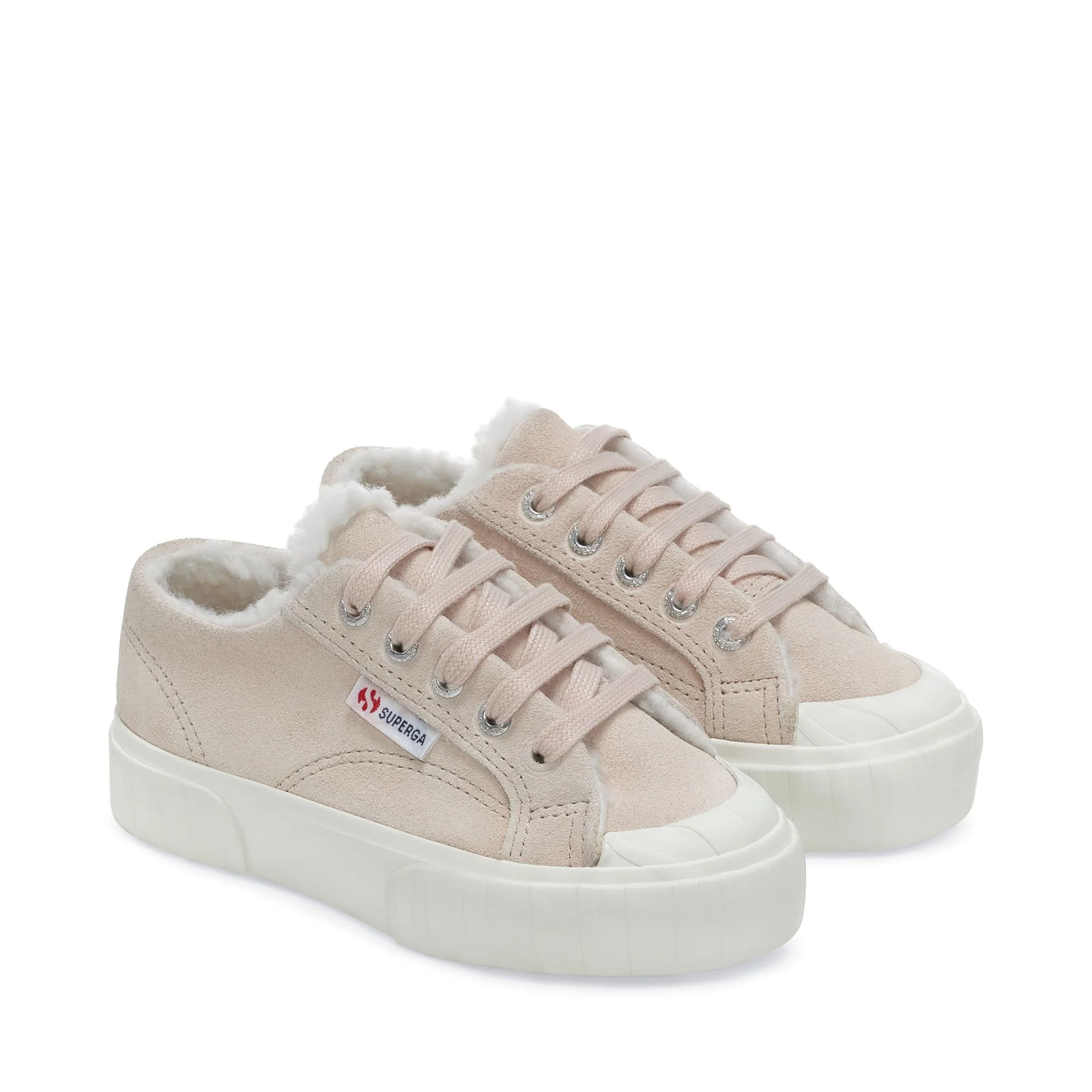 2630 KIDS STRIPE SUEDE FUR - Sneakers - Low Cut - Kid unisex - PINK ALMOND-FAVORIO