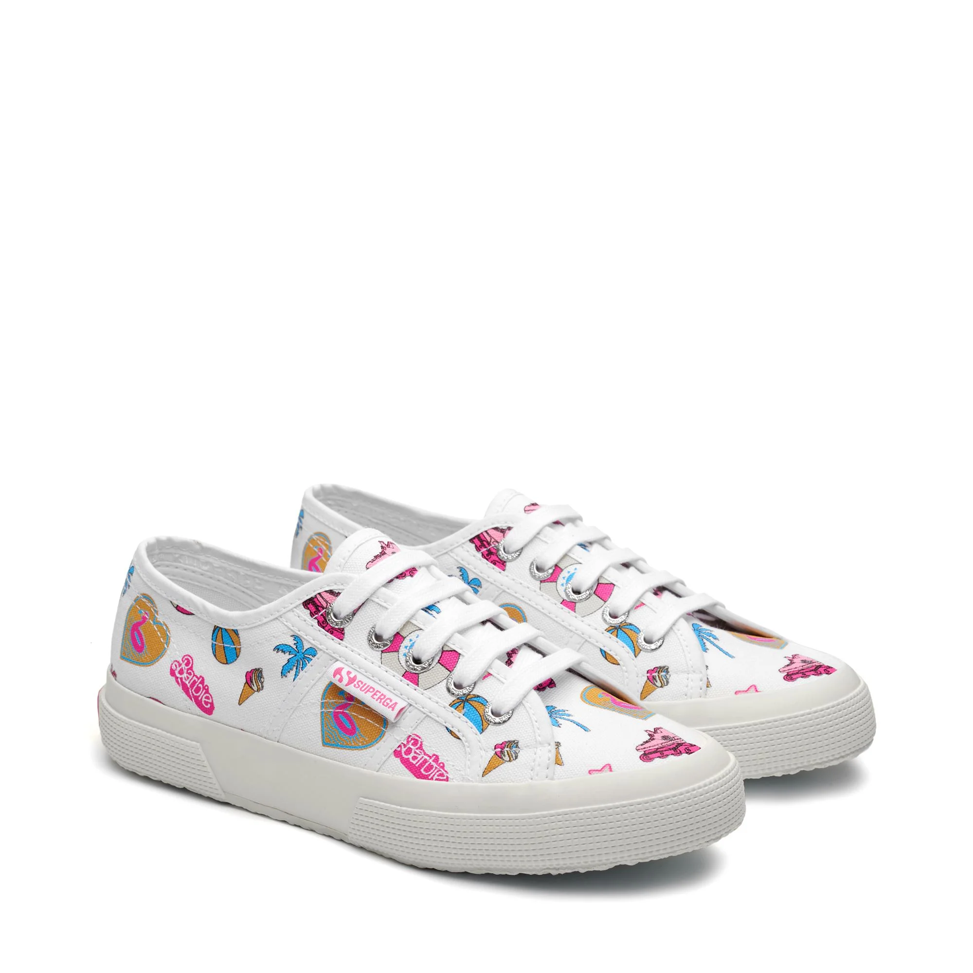 2750 BARBIE MOVIE PRINT - Le Superga - Low Cut - Woman - WHITE-SUMMER PRINT
