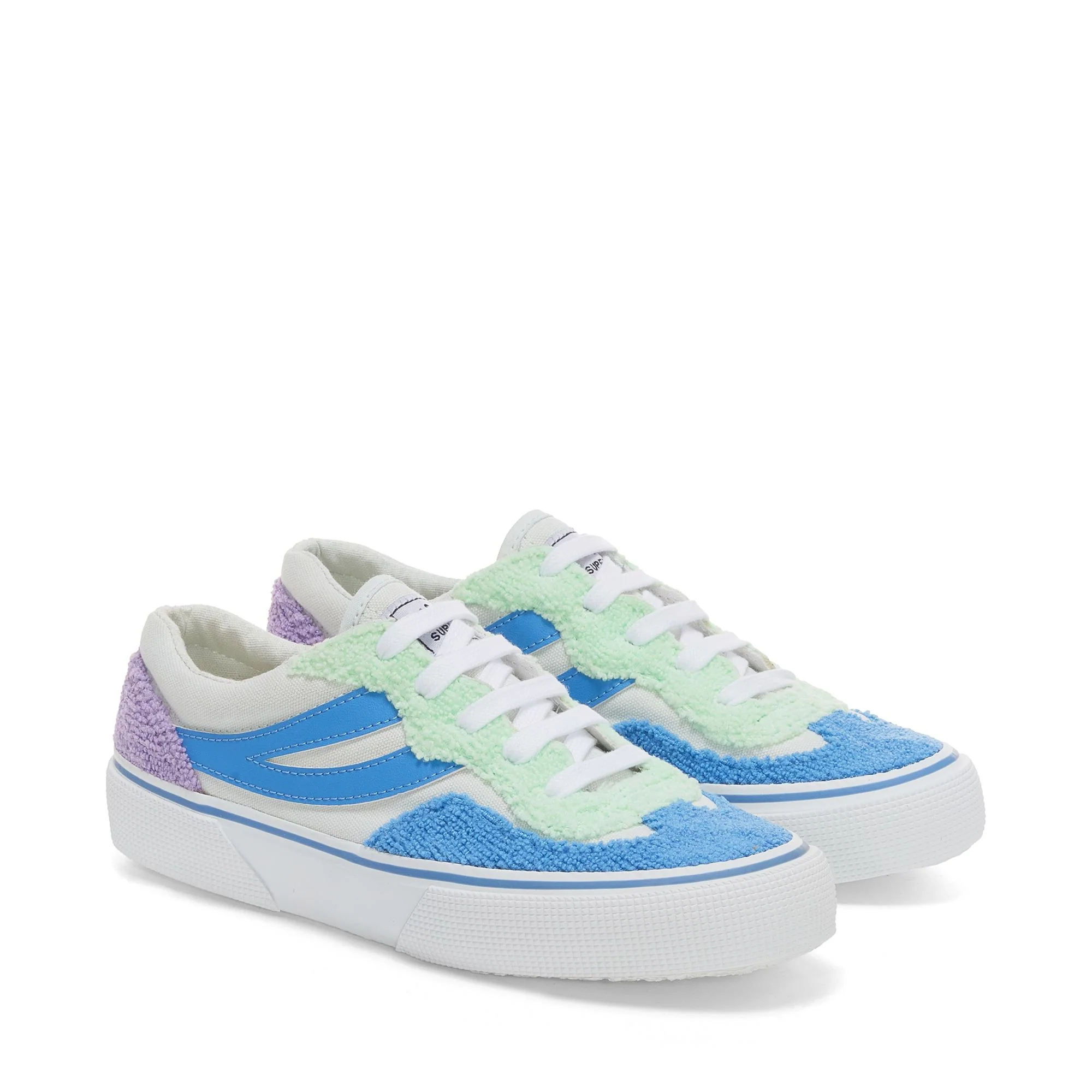 2941 REVOLLEY TERRY CLOTH - Sneakers - Low Cut - Woman - AZURE ICE-VIOLET LILLA-GREEN LT-BLUE LT