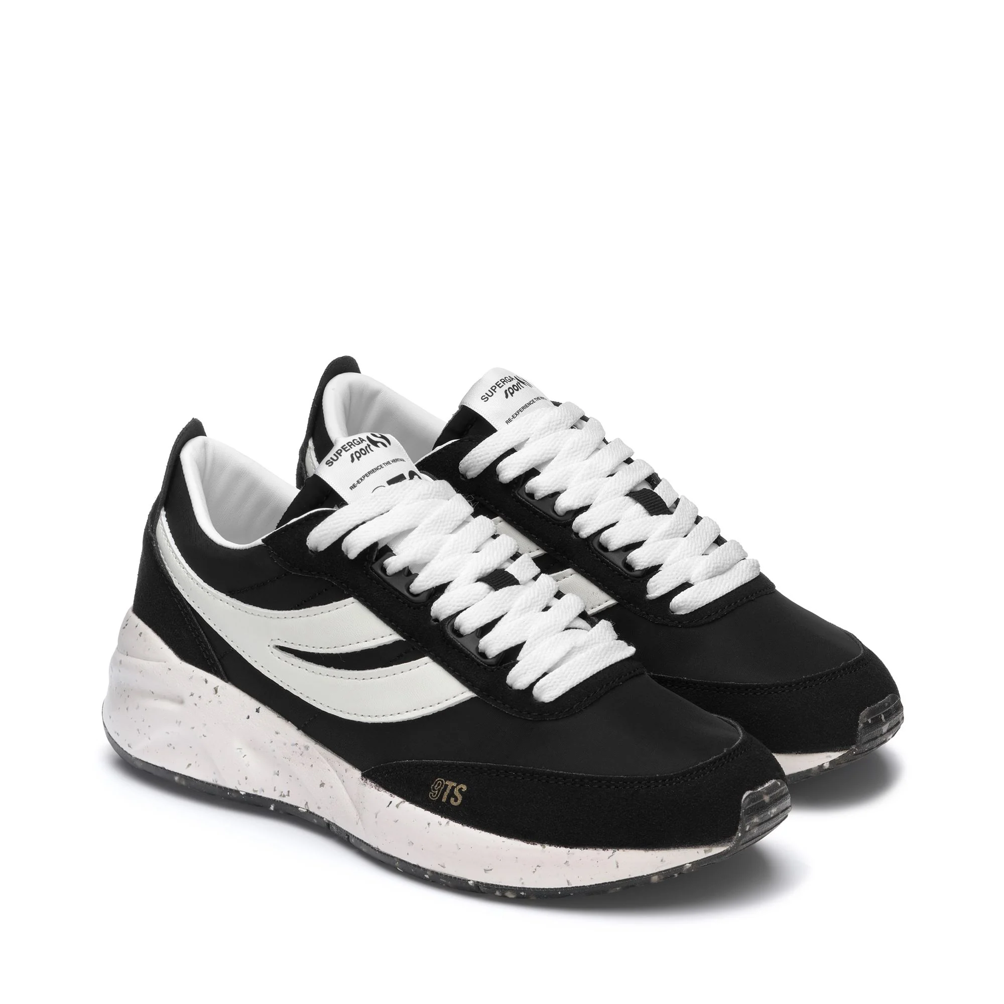 4089 TRAINING 9TS SLIM VEGAN MATERIAL - Sneakers - Low Cut - Unisex - WHITE-BLACK