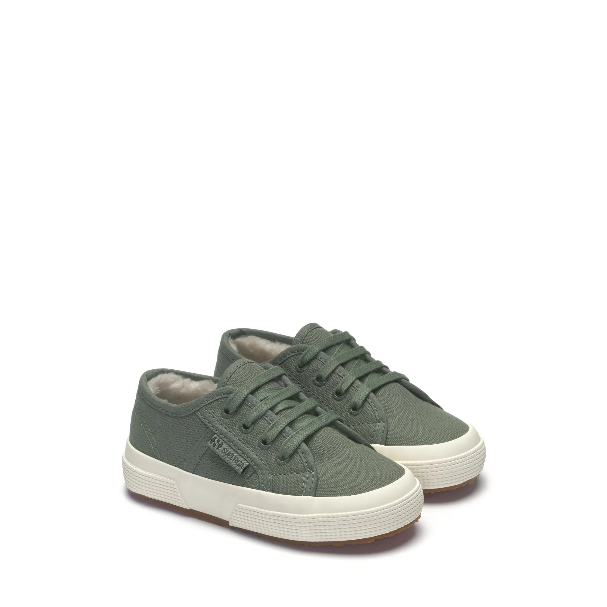 2750 KIDS WATERPROOF COTTON - Le Superga - Sneaker - Kid unisex - GREY GREENISH-FAVORIO