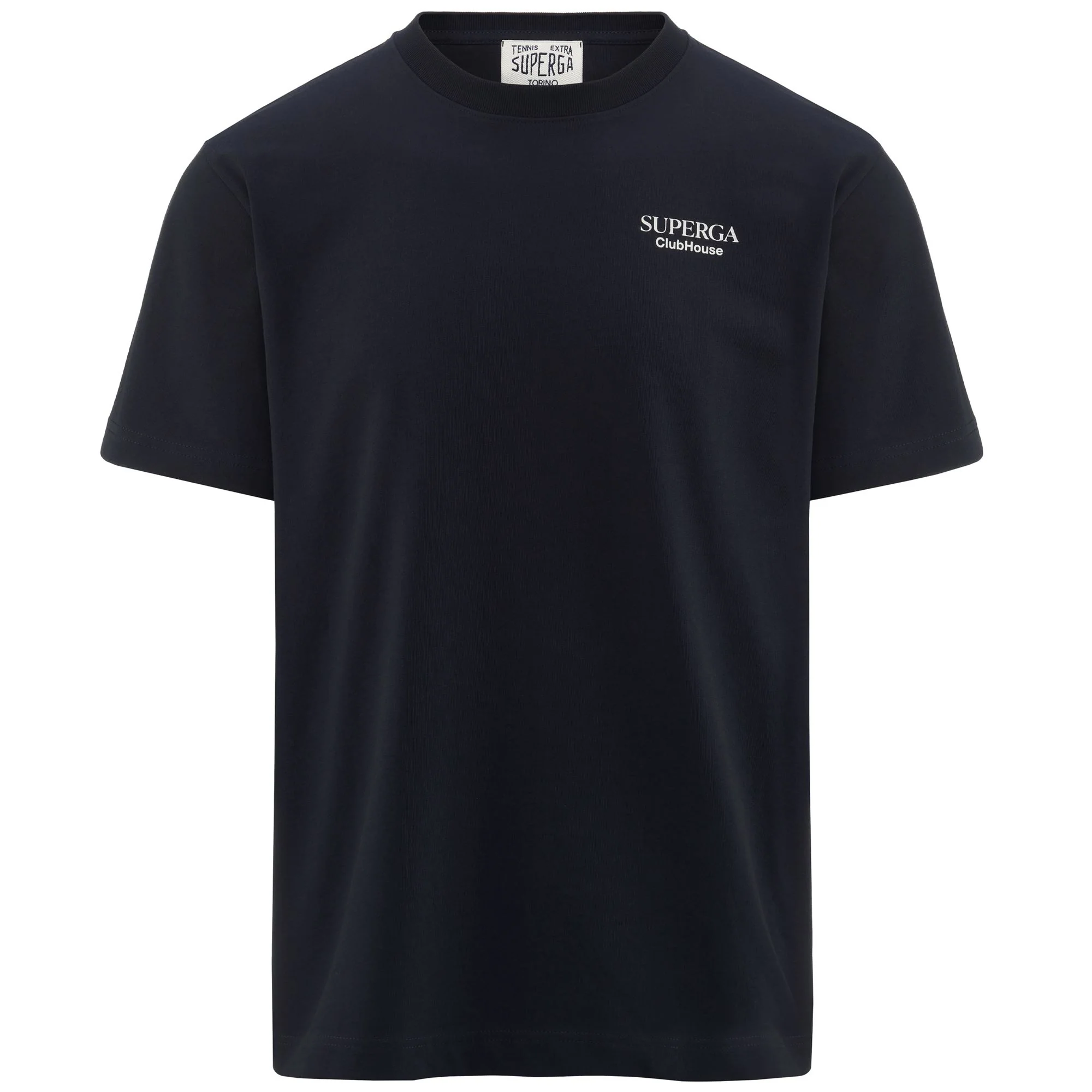 T-SHIRT SUPERGA CLUBHOUSE - T-ShirtsTop - T-Shirt - Unisex - NAVY-WHITE AVORIO