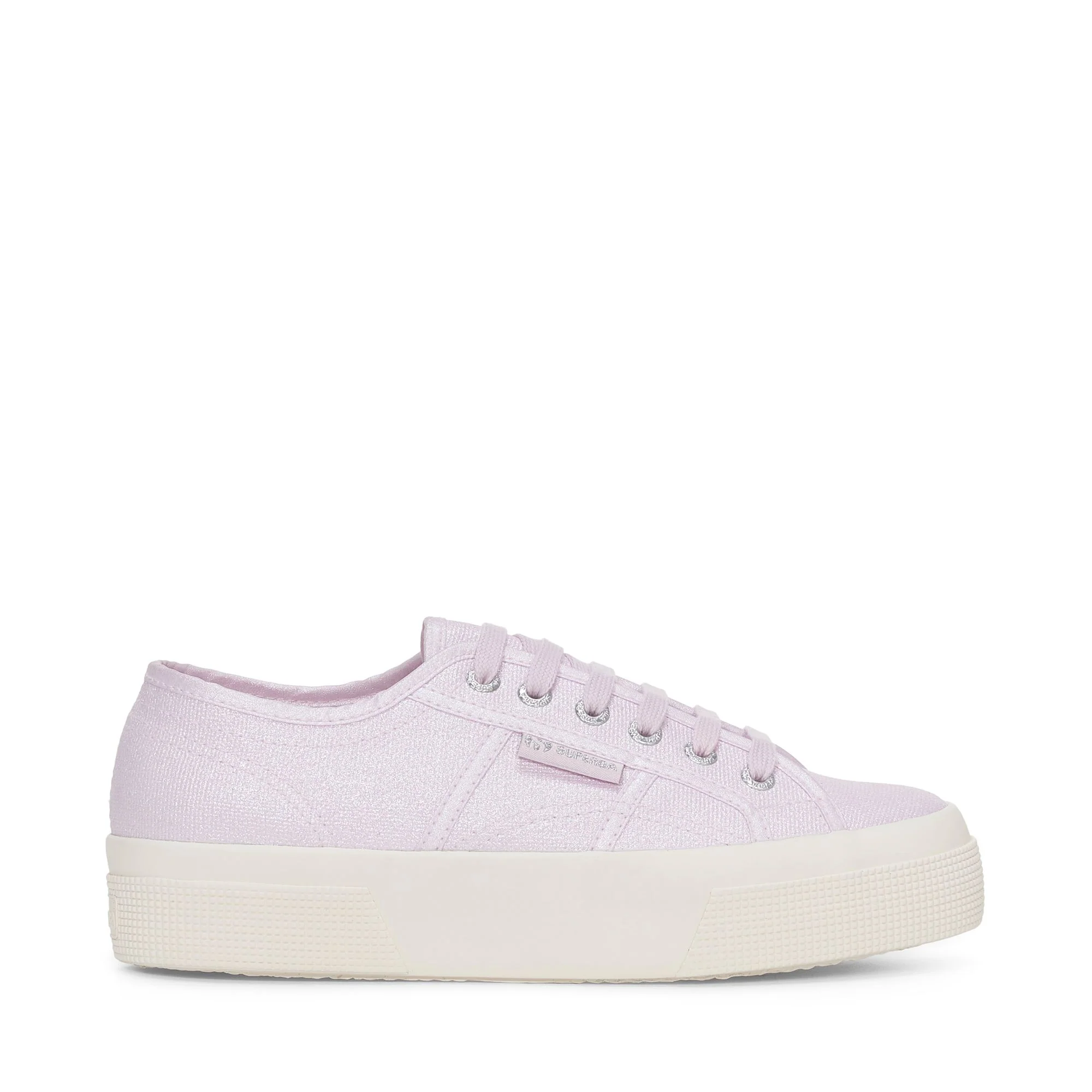 2740 PLATFORM PEARL MATTE CANVAS - Lady Shoes - Wedge - Woman - VIOLET LILLA-FAVORIO