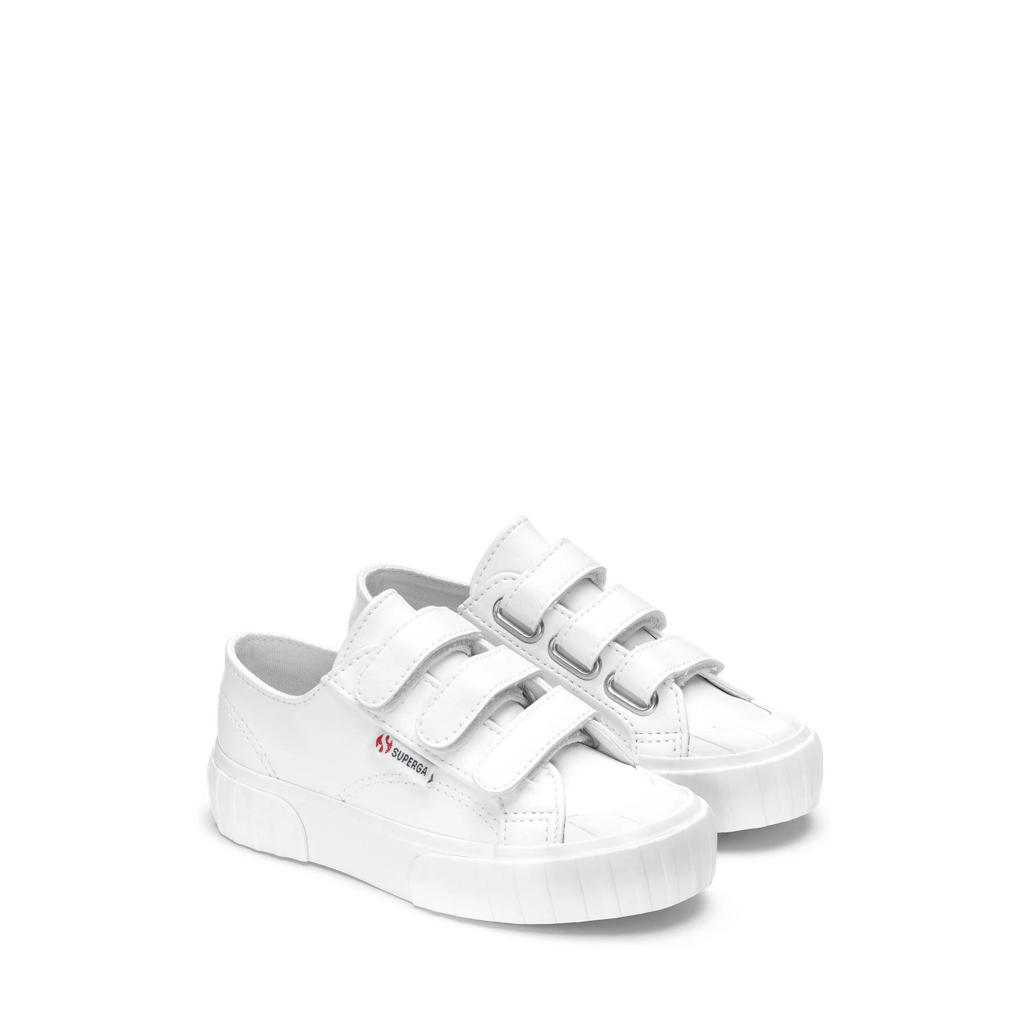 2630 KIDS STRIPE STRAPS SYNTHETIC MATERIAL - Sneakers - Low Cut - Kid unisex - WHITE