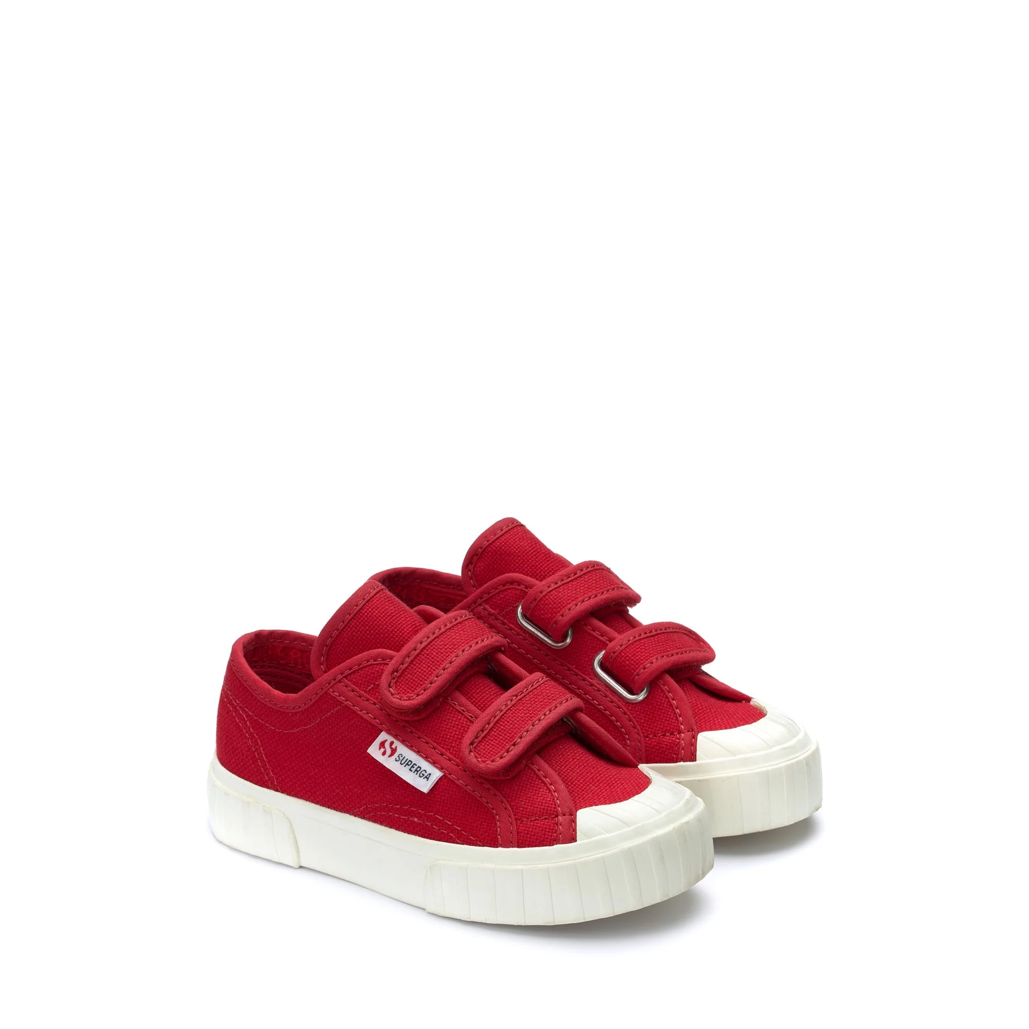 2630 KIDS STRIPE STRAPS - Sneakers - Low Cut - Kid unisex - RED FLAME-F AVORIO