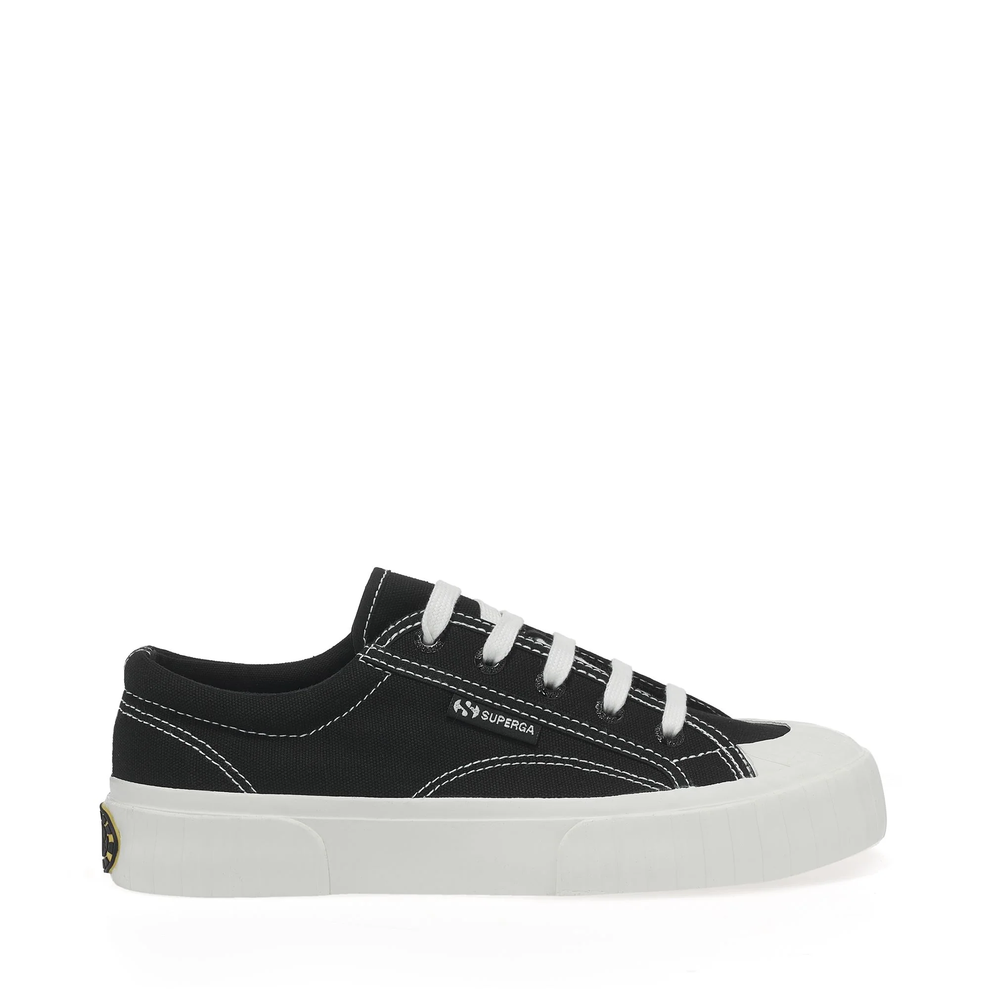2630 STRIPE MULTICOLOR LOGO - Sneakers - Low Cut - Unisex - BLACK-BLACK YELLOW