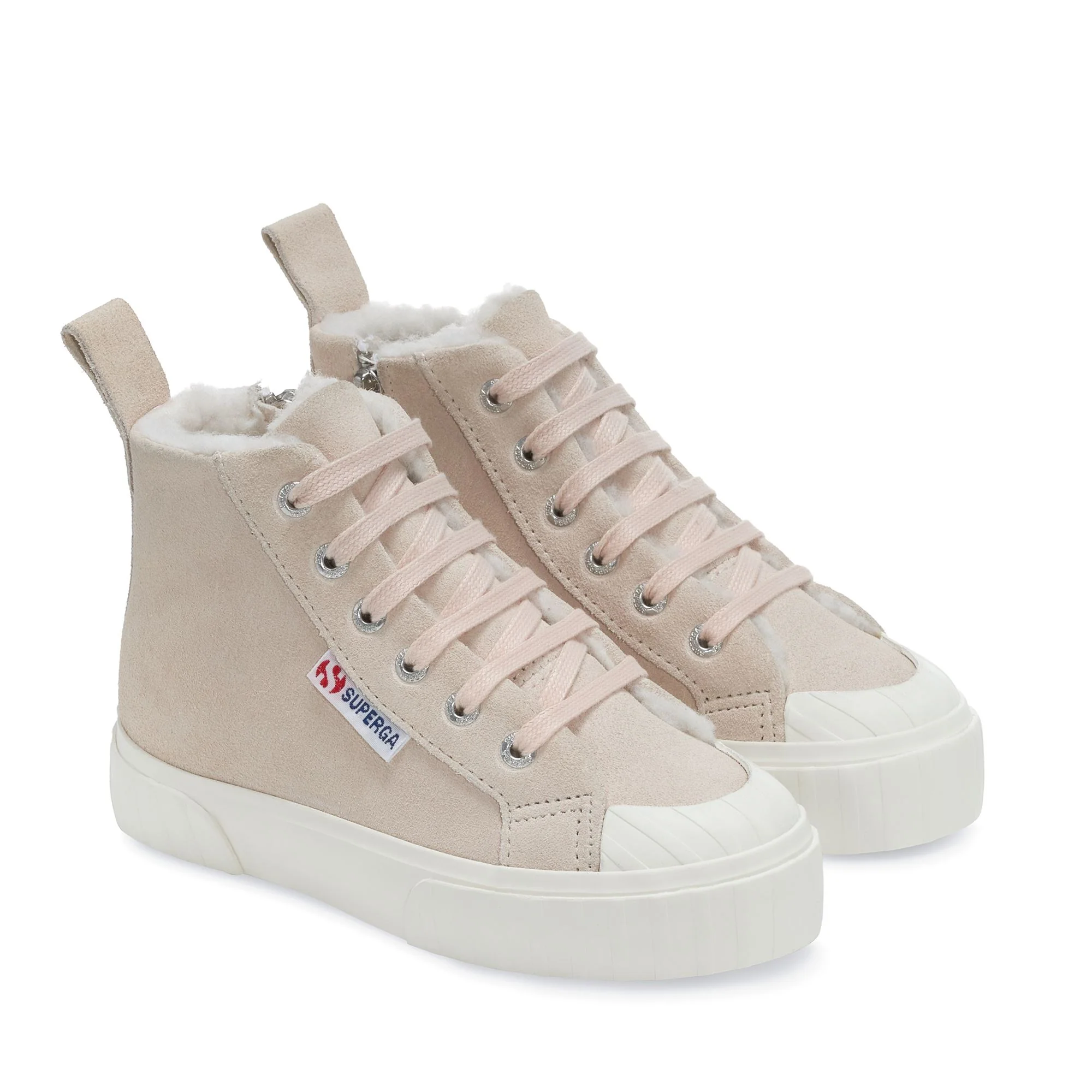 2696 KIDS STRIPE SUEDE - Sneakers - Mid Cut - Kid unisex - PINK ALMOND-FAVORIO