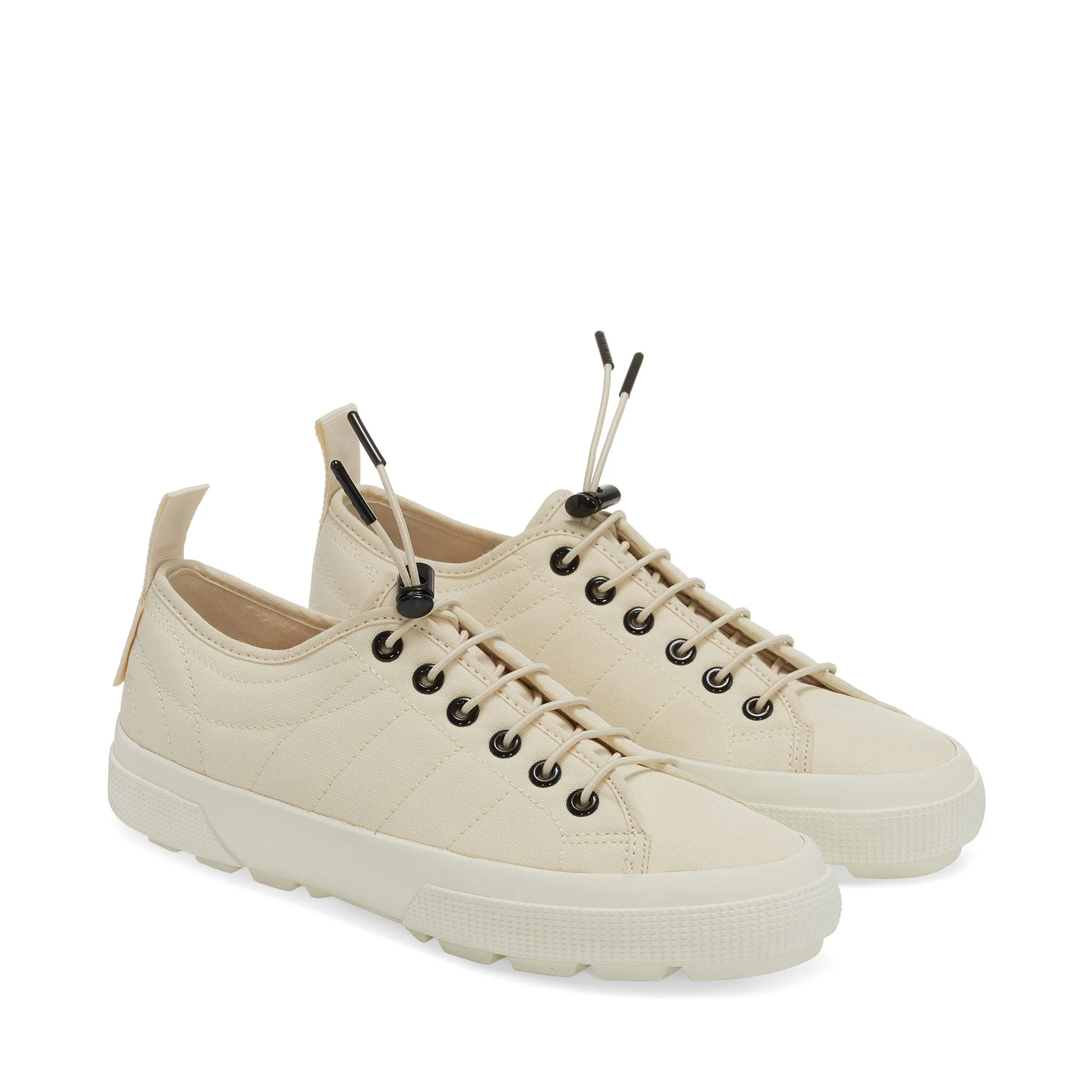 2625 TANK NYLON TREK - Le Superga - Low Cut - Woman - BEIGE LT EGGSHELL-F AVORIO